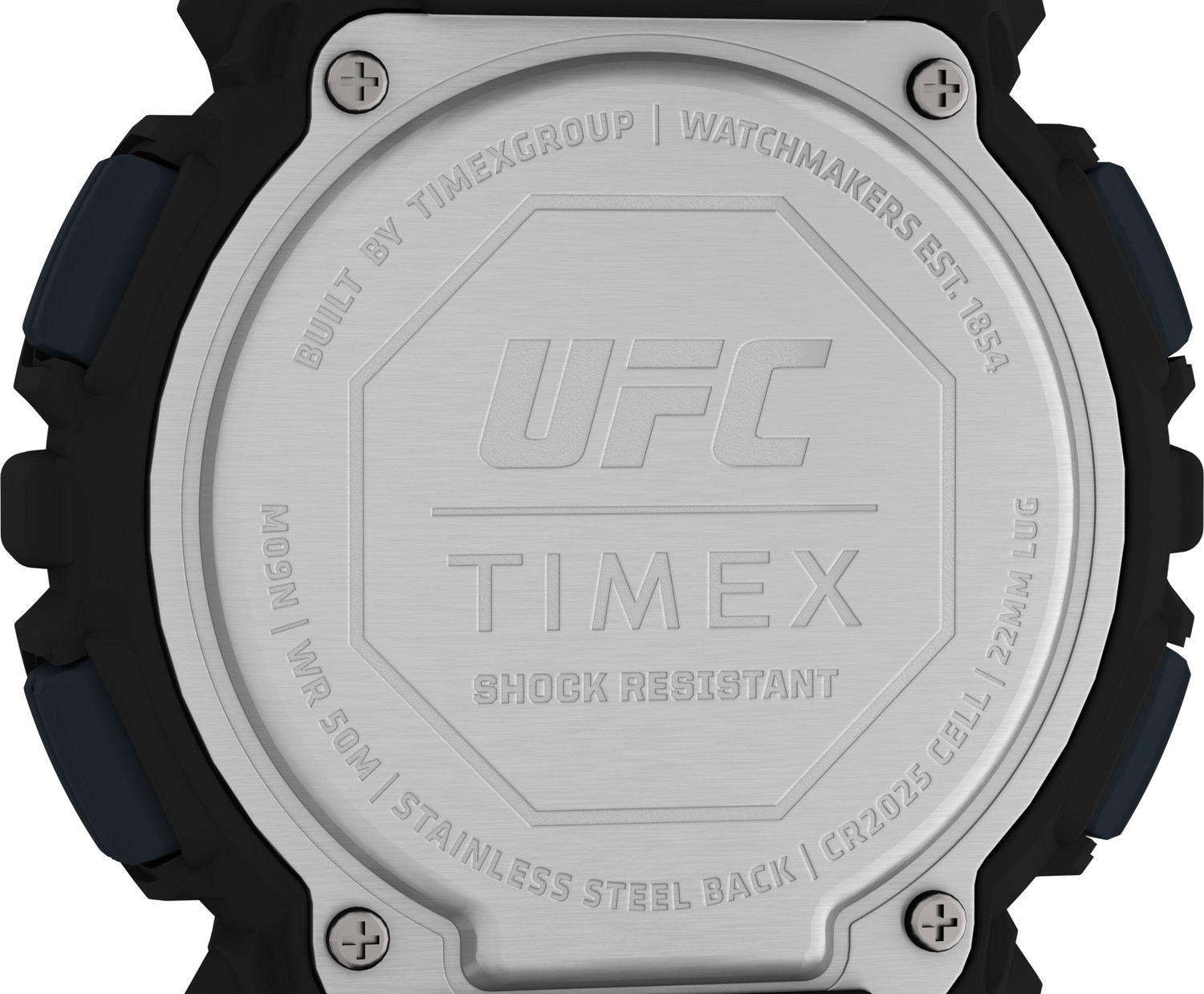 Image of TIMEX UFC Round 50mm Black Dial Digital Watch - For Men