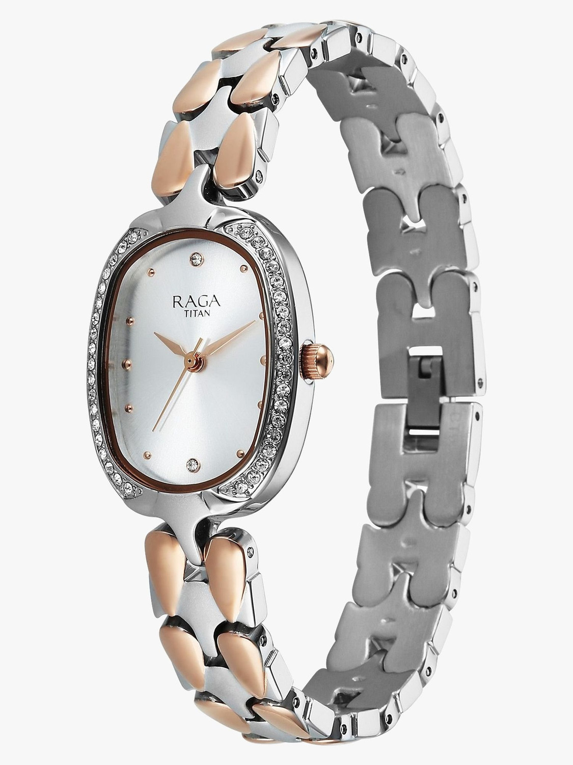 Image of Titan Raga Showstopper 4.0 Titan Raga Showstopper 4.0 Quartz Silver SHAPED Dial Women's Watch / Analog Watch - For Women