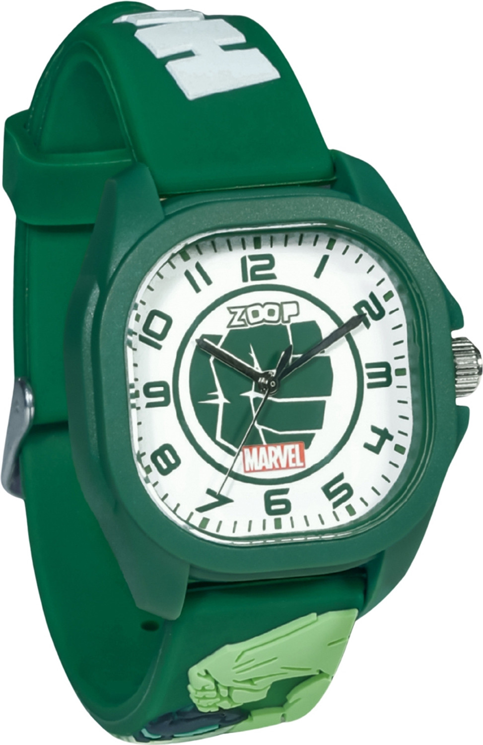 Image of Zoop From Titan Zoop Marvel Zoop Marvel White Hulk Dial & Green Strap from House of Titan Analog Watch - For Boys