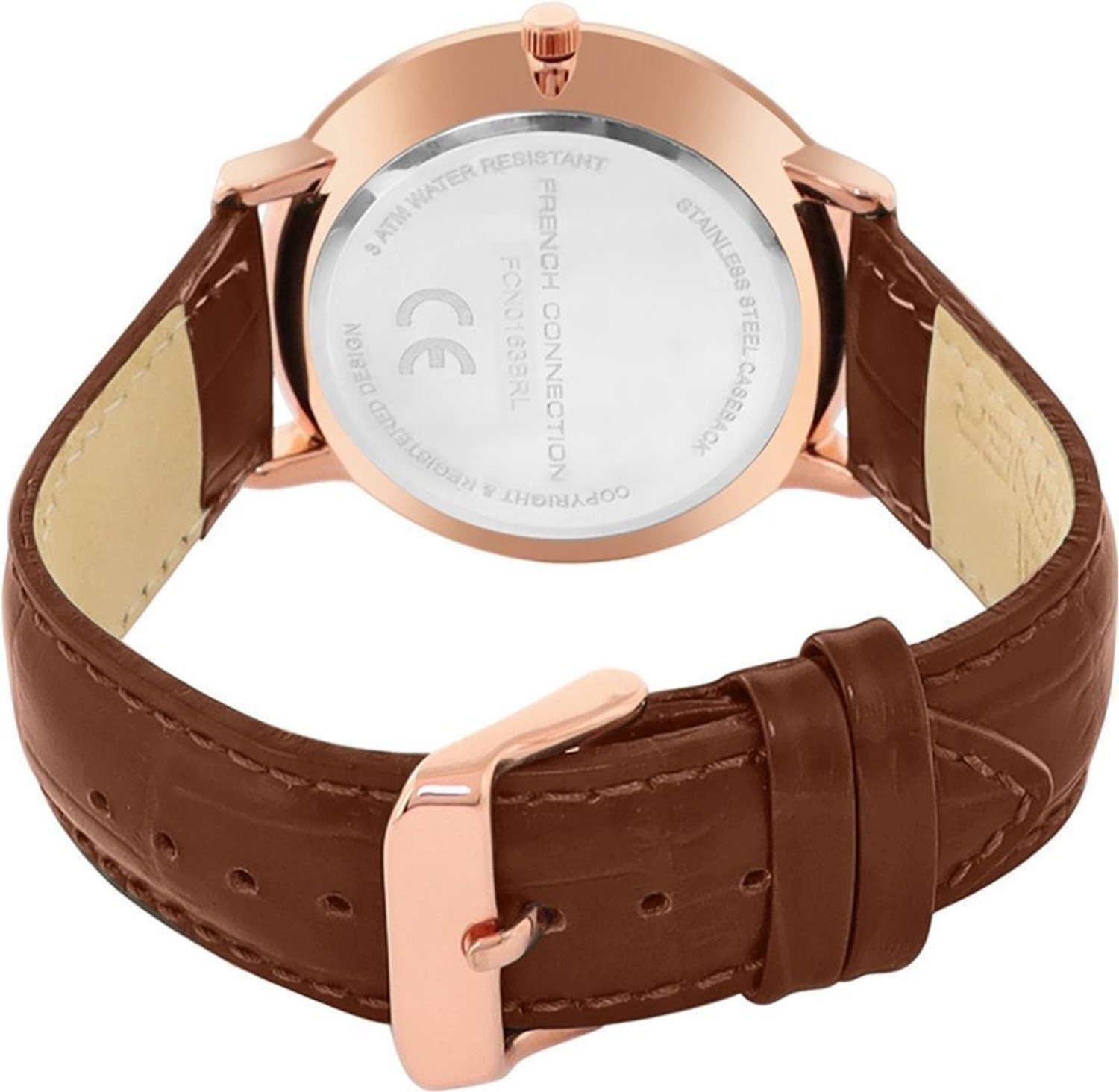 Image of French Connection Silver Sunray Dial | Analog Watch For Men's | FCN0163BRL Analog Watch - For Men