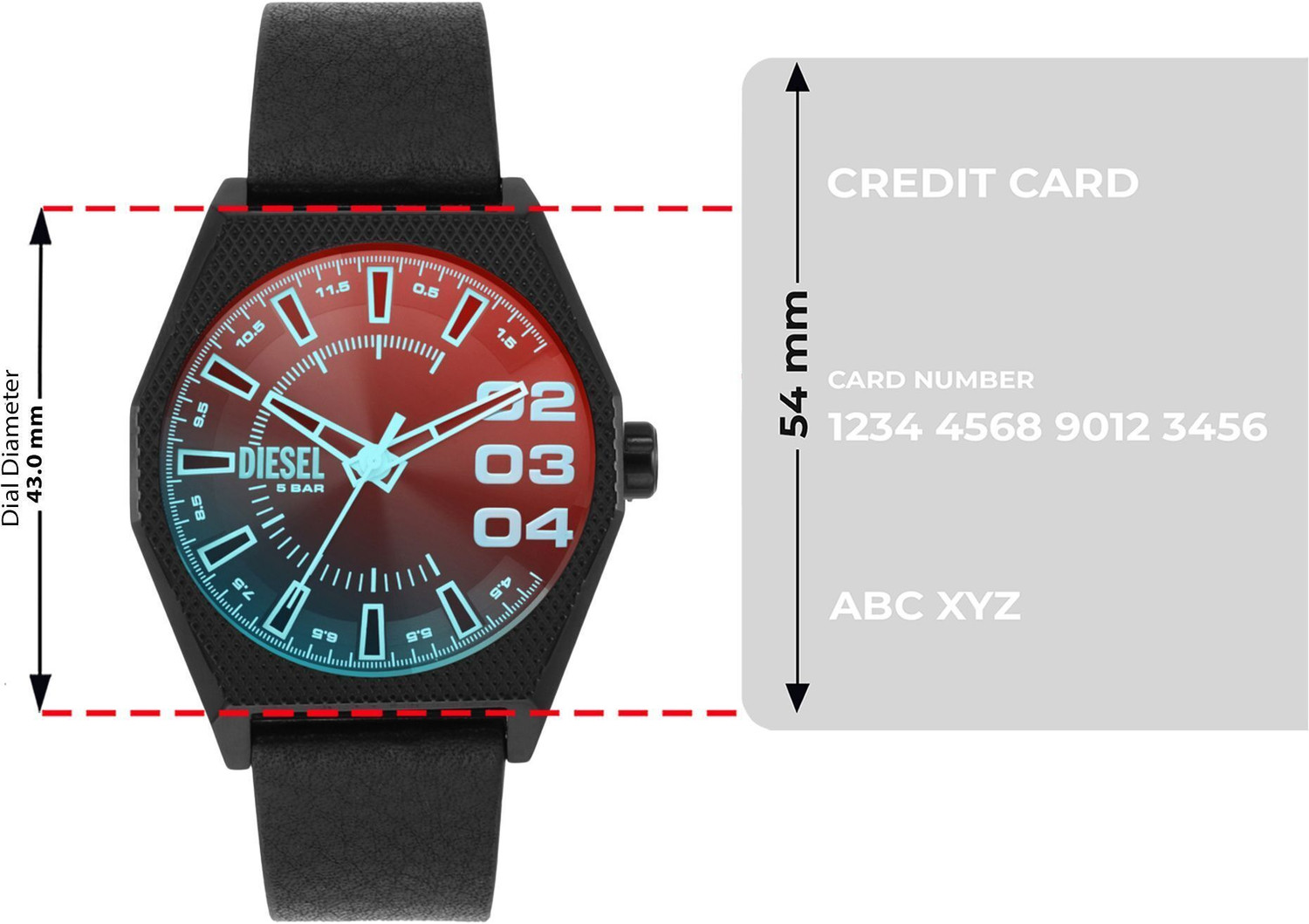 Image of DIESEL Scraper Scraper Analog Watch - For Men