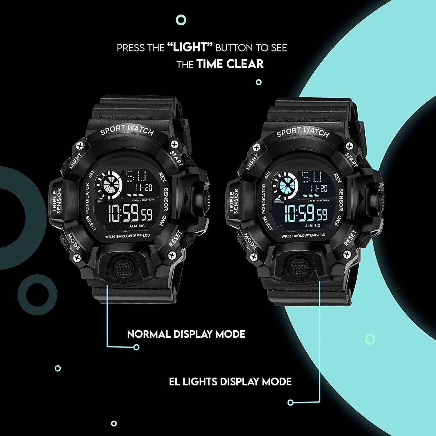Trex S-Shock Sport Digital Watch - Water Resistant - Image 4