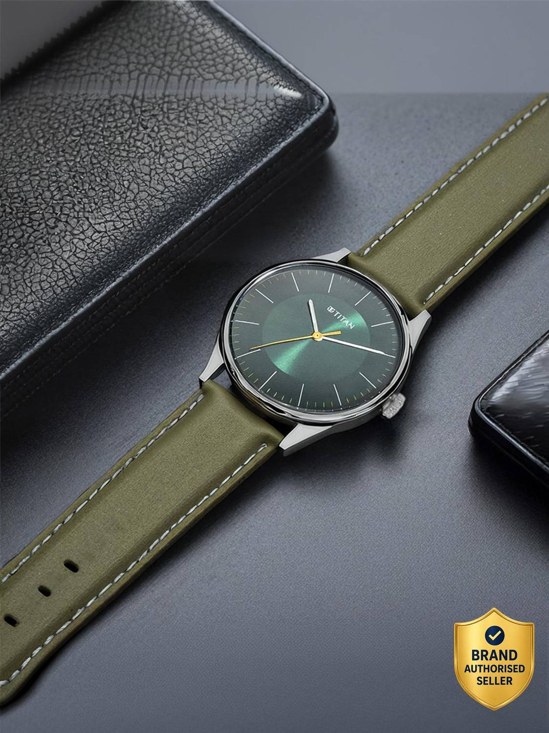 Titan NP1802SL04 Titan Workwear Green Dial Olive Green