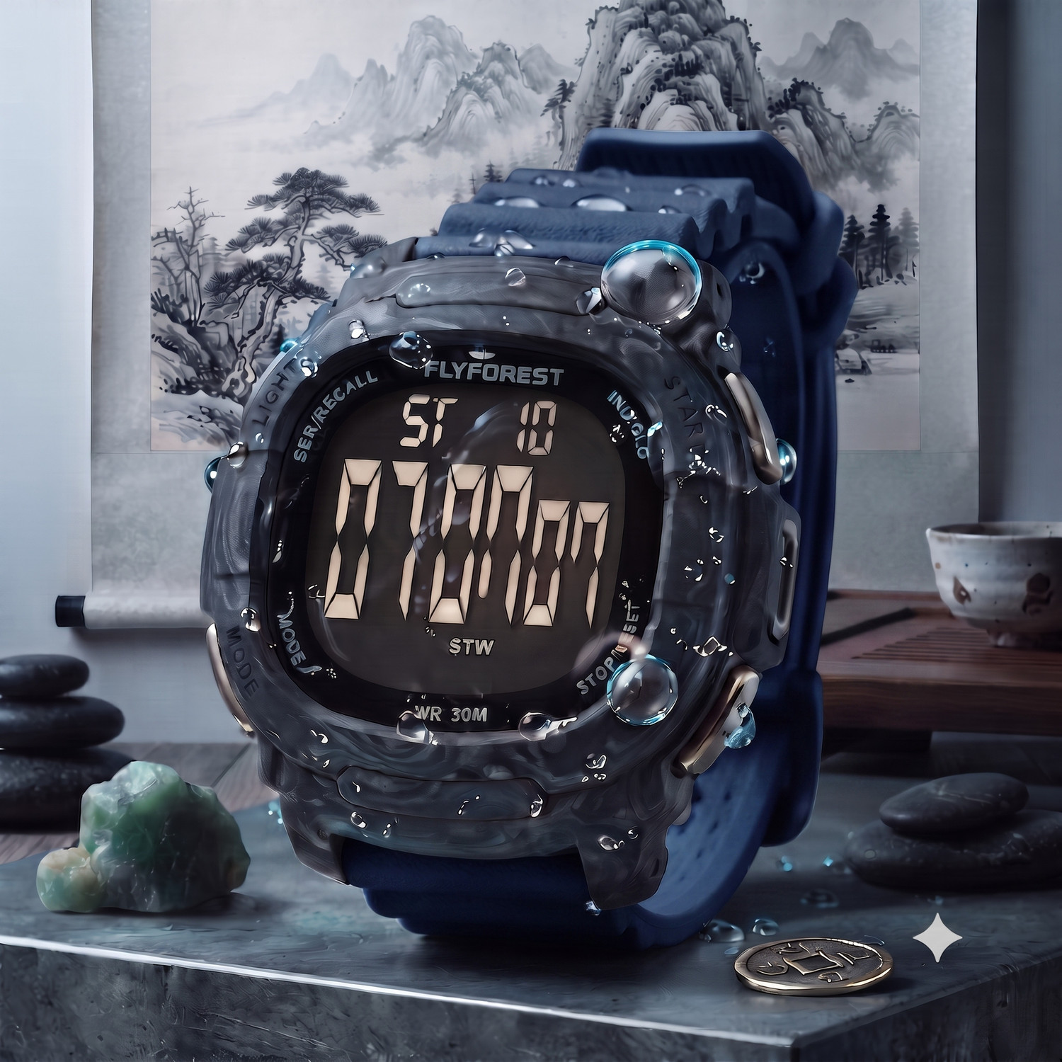 Image of FLYFOREST WATCH F- Analog-Digital Watch for Men & Boys-Waterproof Sports Digital Watch, Army Style Digital Watch - For Men