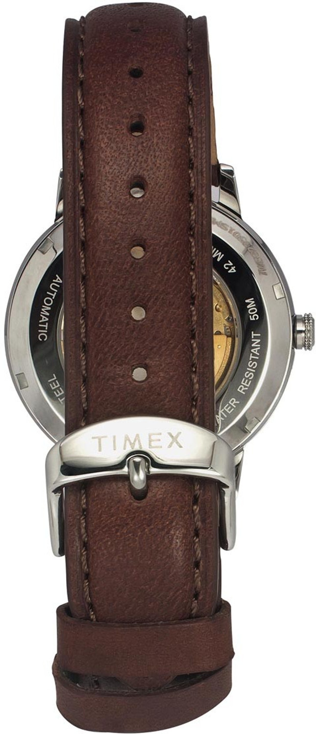 Image of TIMEX Signio Round 42mm Blue Dial Analog Watch - For Men
