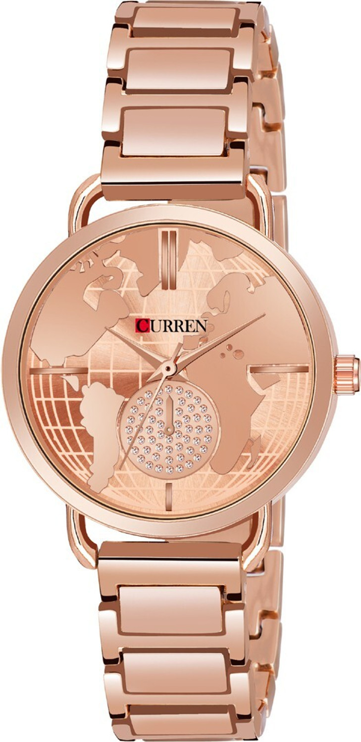 Image of Curren 3853 Fashion Casual Stainless Steel Watches Quartz Wristwatch Ladies Gifts Analog Watch - For Women