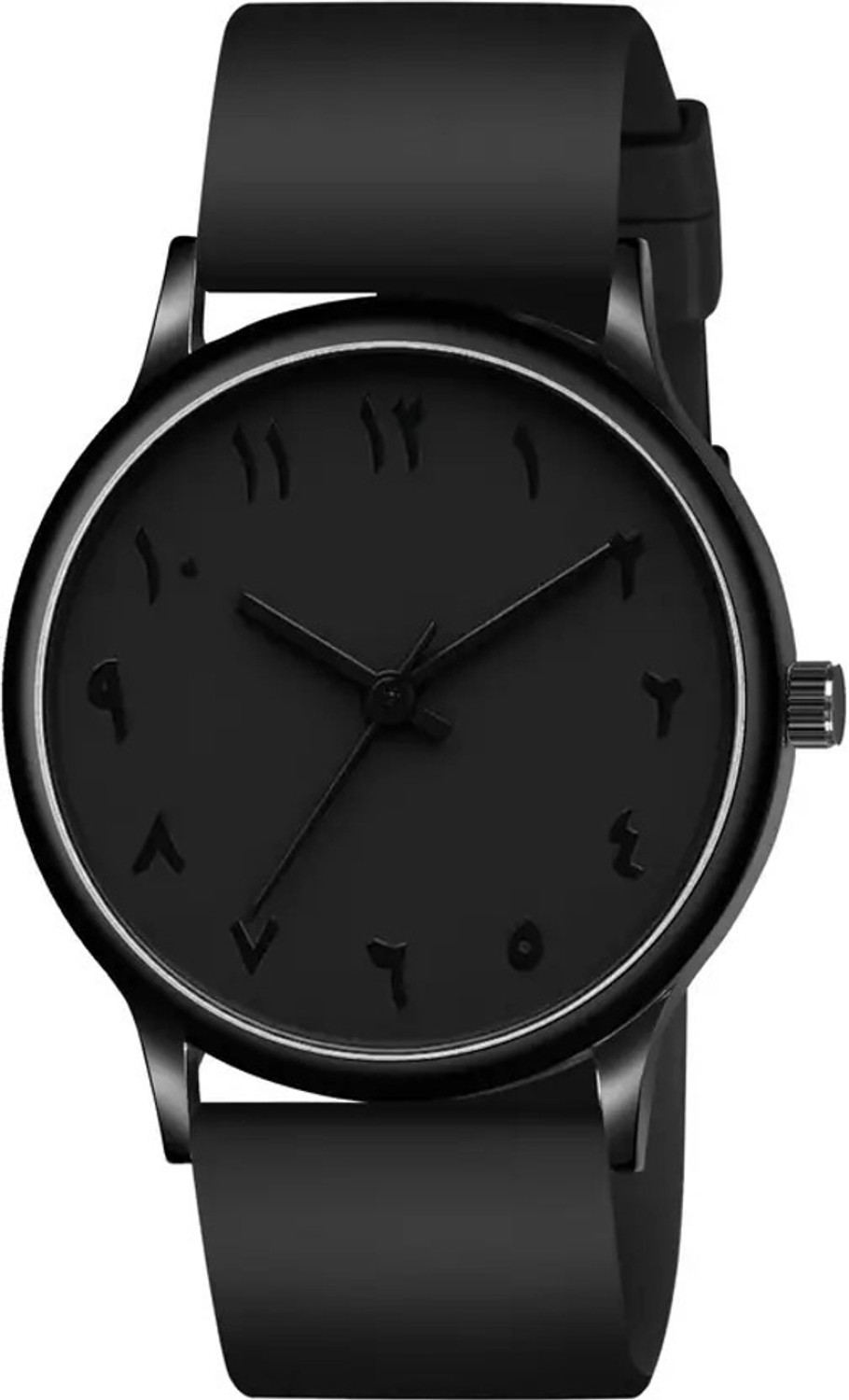 Image of GRIHAM Men's Slim Case Unique Arabian Numerals Black Dial Watch Men's Slim Case Unique Arabian Numerals Black Dial Watch Analog Watch - For Men
