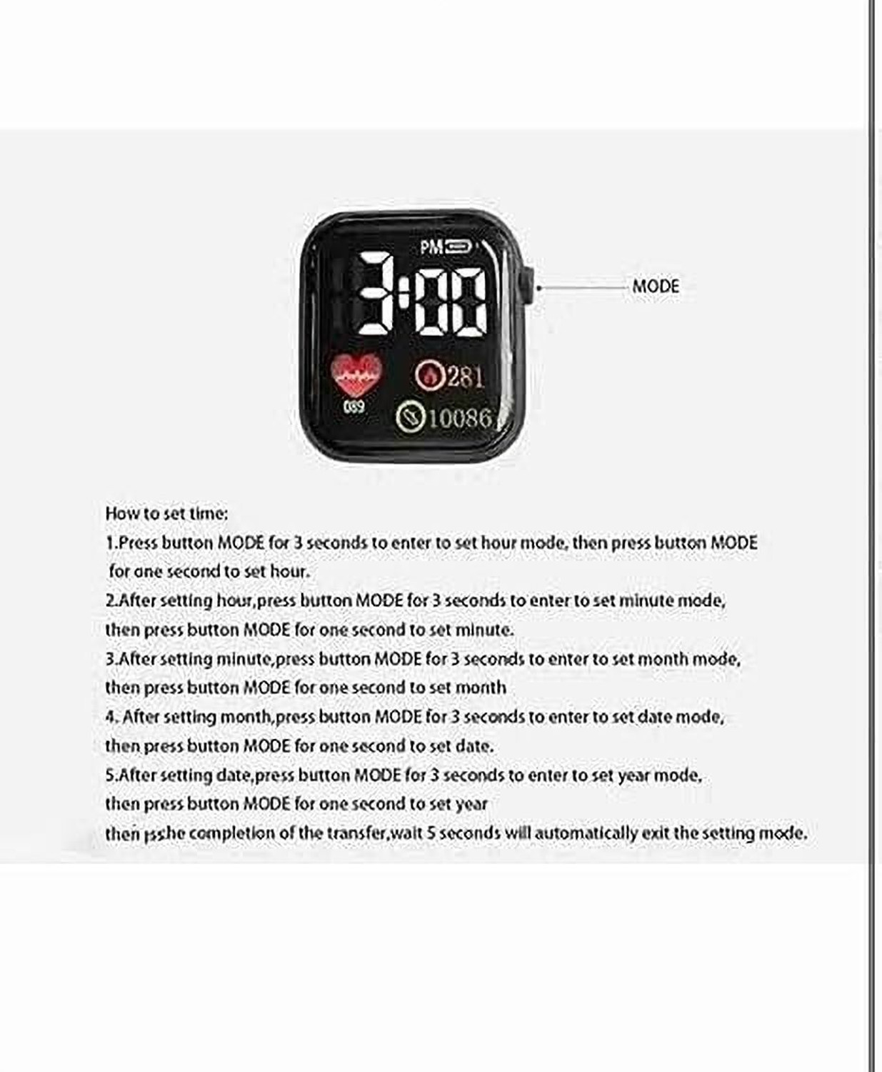Image of CERO EARTH-BLACK-LED Luminous LED Display Fashionable Children Kids Square Silicon Strap Digital Watch - For Boys & Girls