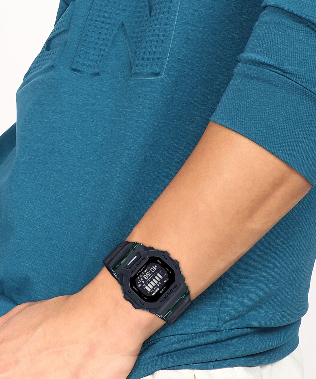 Image of CASIO GBD-200UU-1DR G-Shock Dial Black Resin Strap Digital Watch - For Men