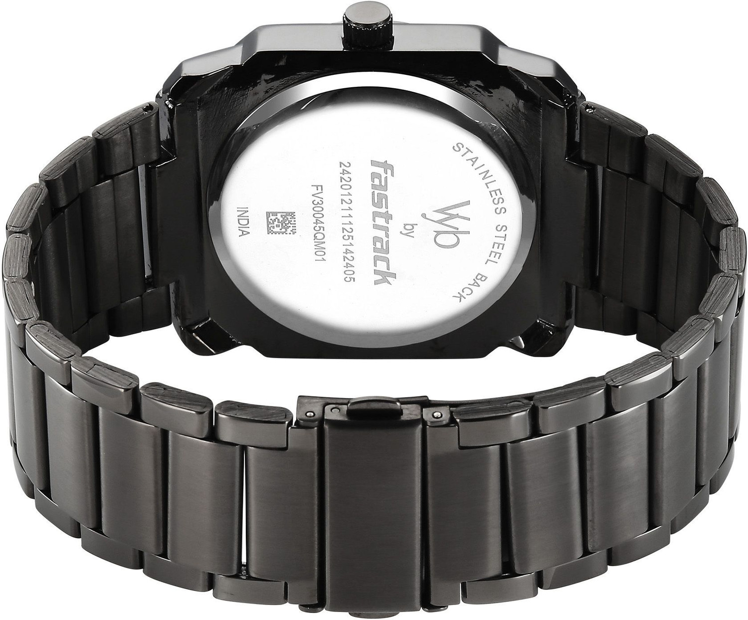 Image of Fastrack Vyb Challenger Fastrack Vyb Challenger Quartz Blue Dial Grey Stainless Steel Strap Analog Watch - For Men