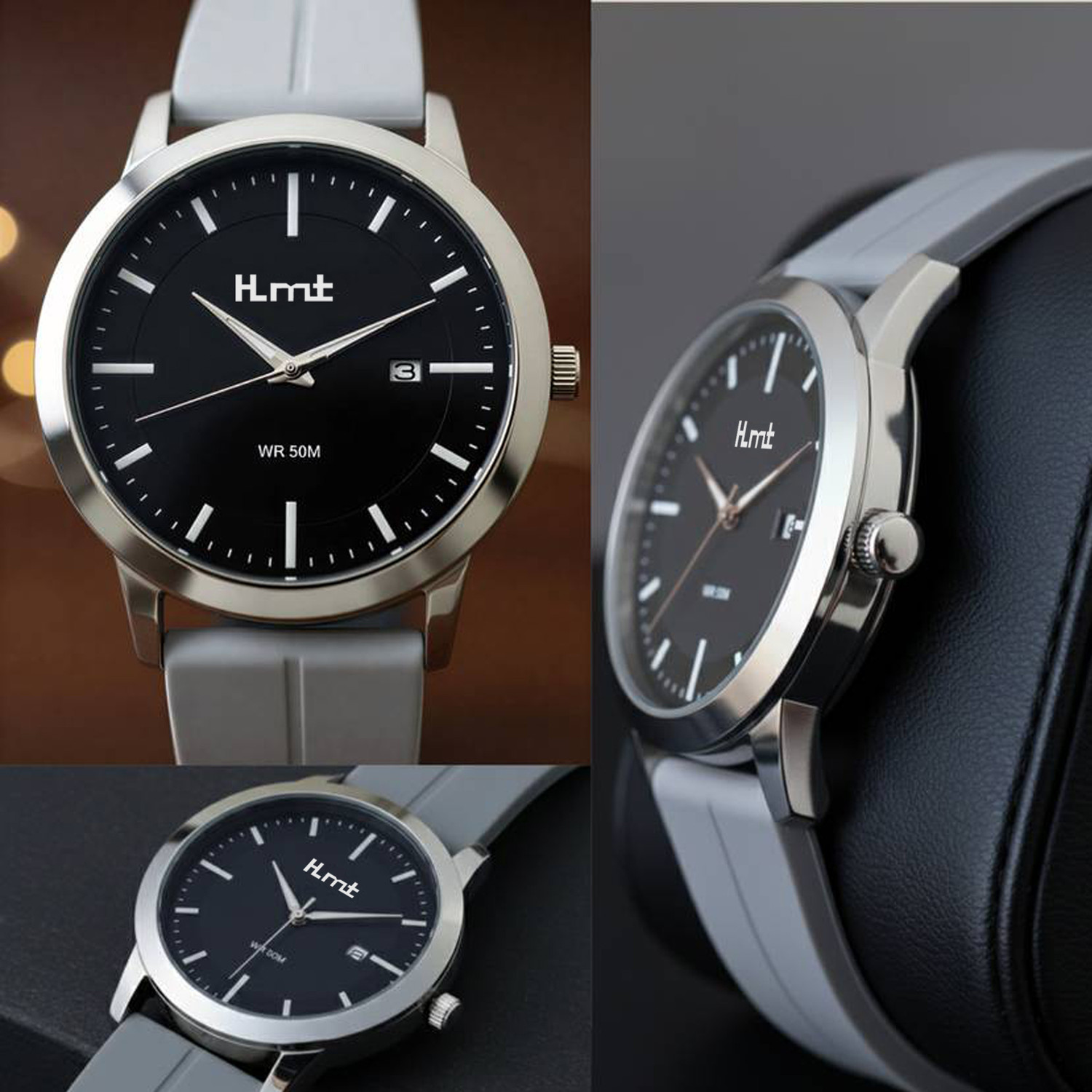 Image of HLMT HM-1584-SL03 Trending Day & Date Functioning for Boys Analog Watch - For Men Analog Watch - For Men