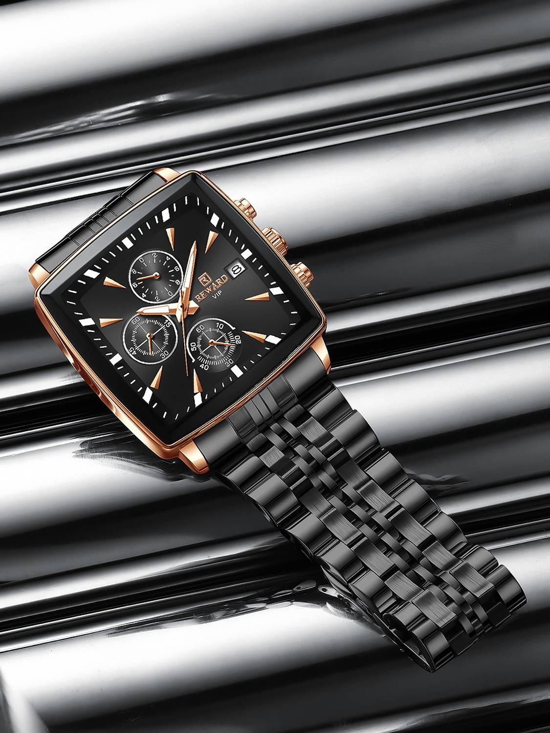 Reward RD81100M-X Analog Watch - Black - Image 2