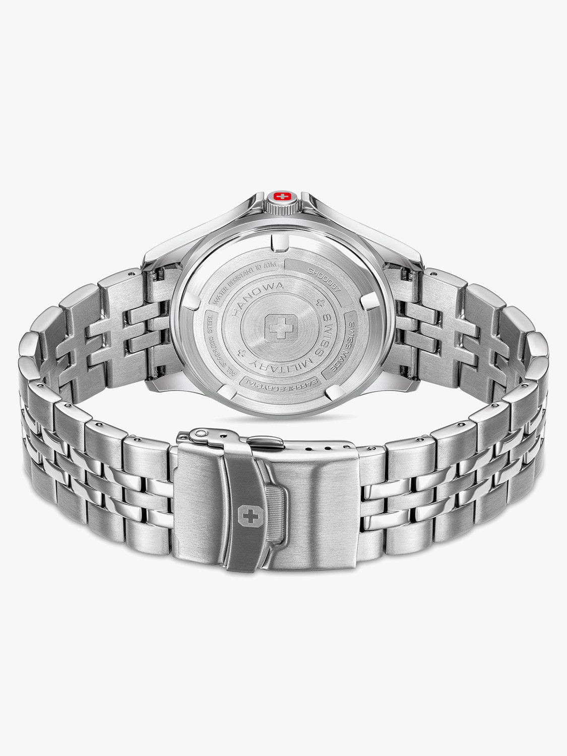 Image of Swiss Military Hanowa FLAGSHIP ELEMENTS EARTH FLAGSHIP ELEMENTS EARTH Green Round Dial | Swiss Made Analog Watch For Men's Analog Watch - For Men