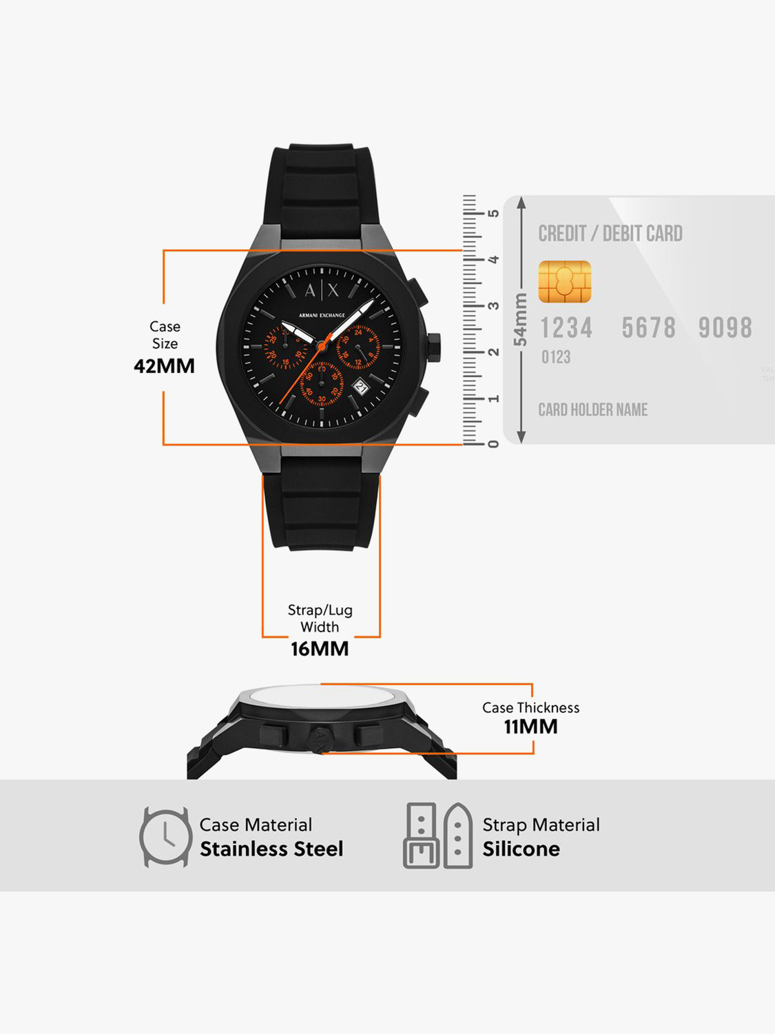 Image of A /X ARMANI EXCHANGE Sync Sync Analog Watch - For Men