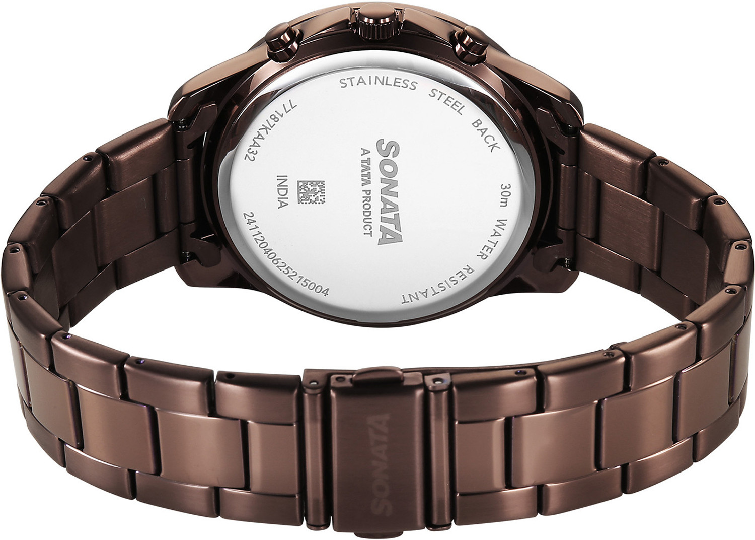 Image of SONATA Chronos Sonata Chronos Quartz Brown Round Dial Men's Watch / Analog Watch - For Men