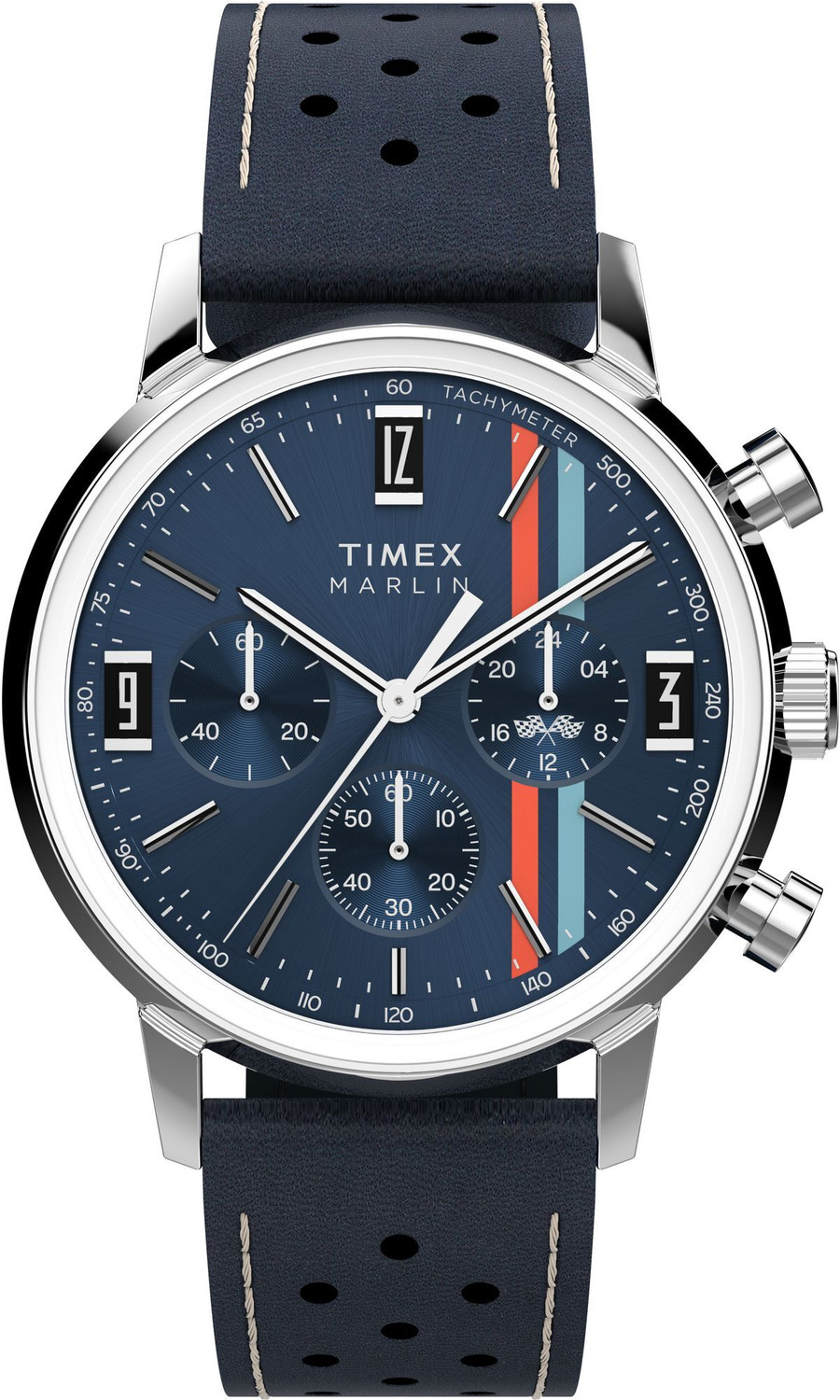 Image of TIMEX TW2W99000IK Marlin Round 40mm Blue Dial Analog Watch - For Men