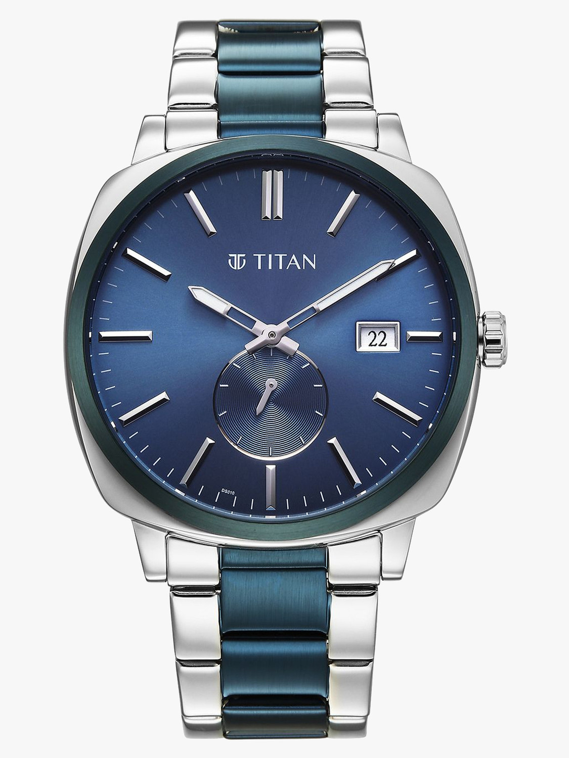 Image of Titan Classique Suave 2.0 Titan Classique Suave 2.0 Blue Dial Silver Blue Stainless Steel Strap Analog Watch - For Men