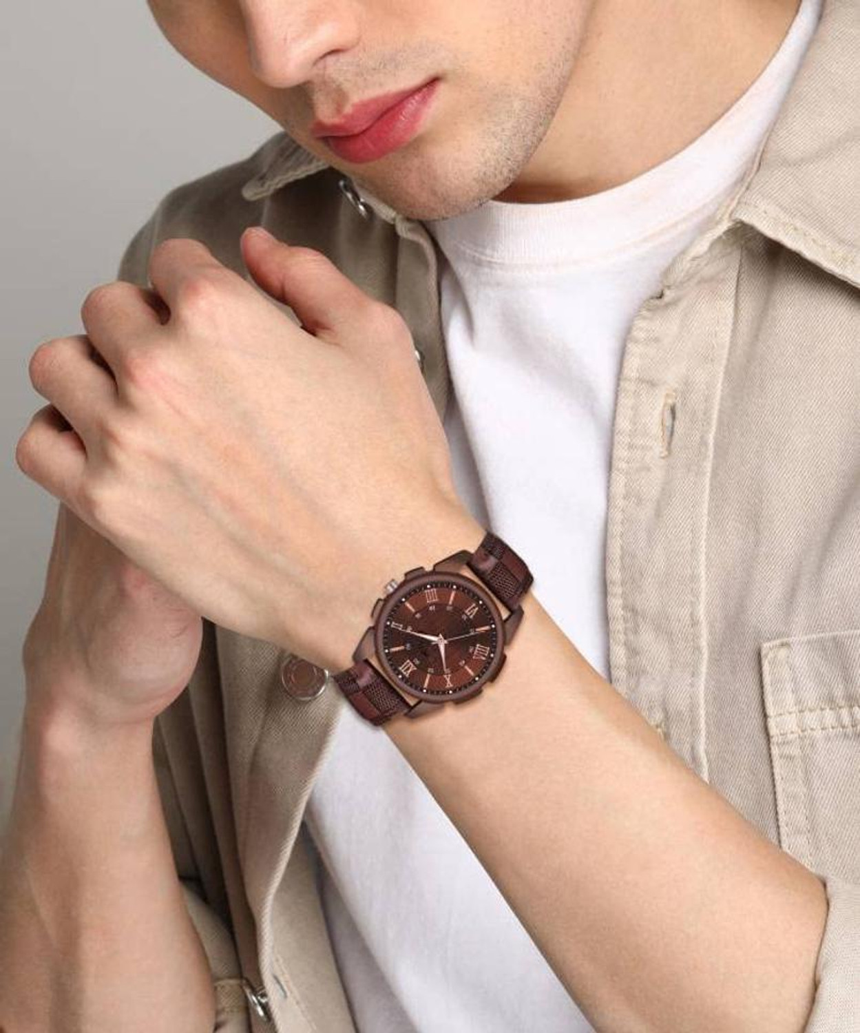 Image of casera J-16 brown Analog Watch - For Boys