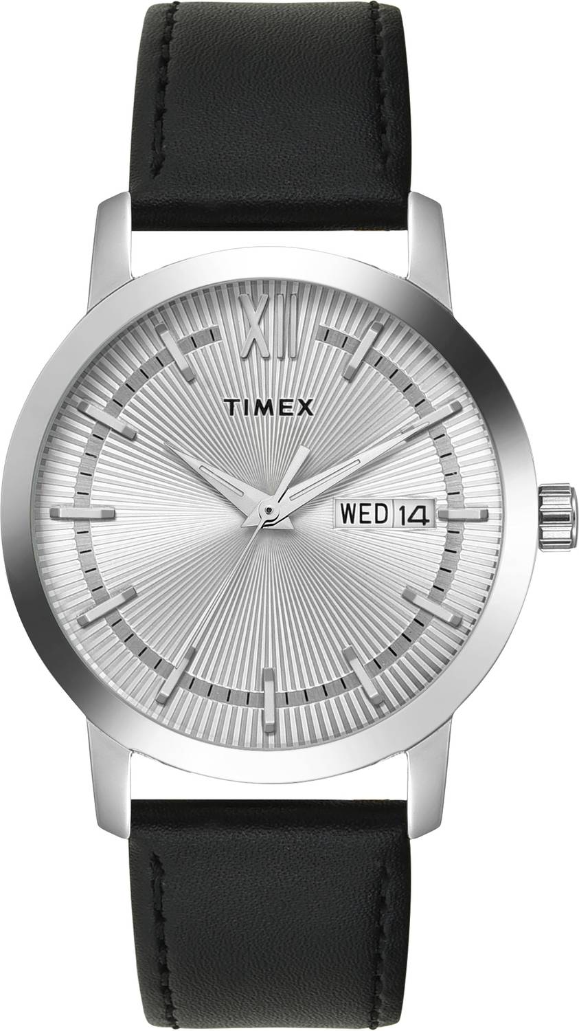 TIMEX Silver Dial Men's Watch with Day-Date - Image 2