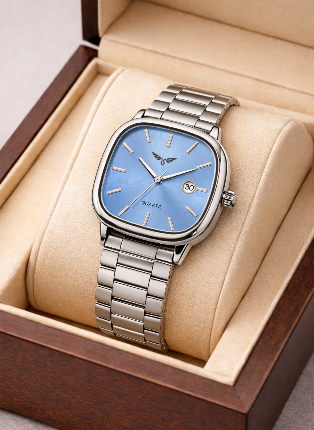 Image of Alexei - Sky Blue Edition NovaSquare NSQ-SKB-301 Analog Watch - For Men