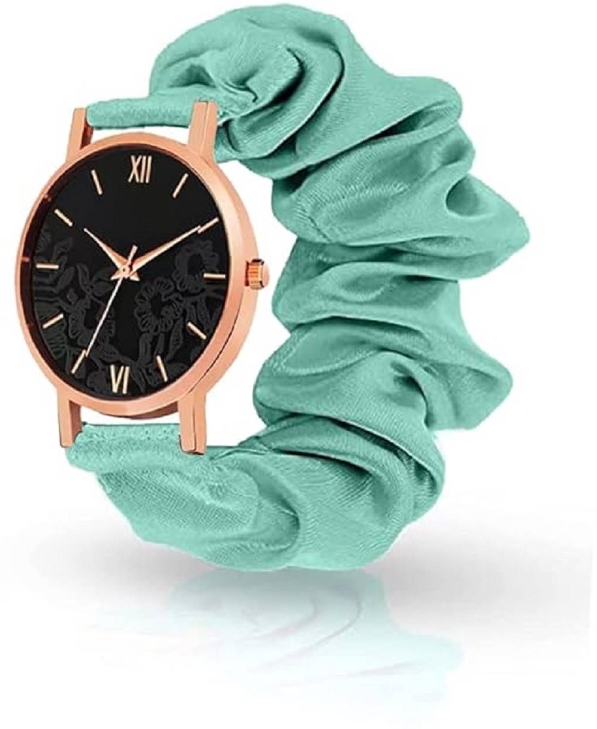 Anaiza W BLACK DIAL RIBBIN STRAP-PASTEL GREEN Analog Watch  - For Women