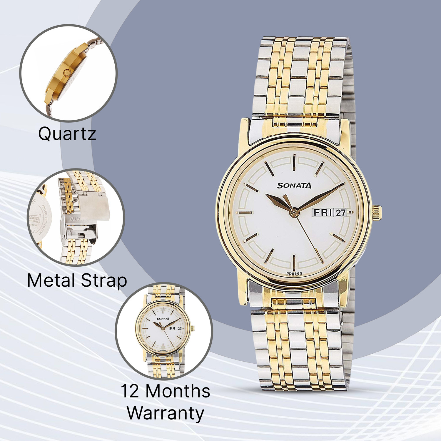 Image of SONATA SO pair Analog Watch - For Couple
