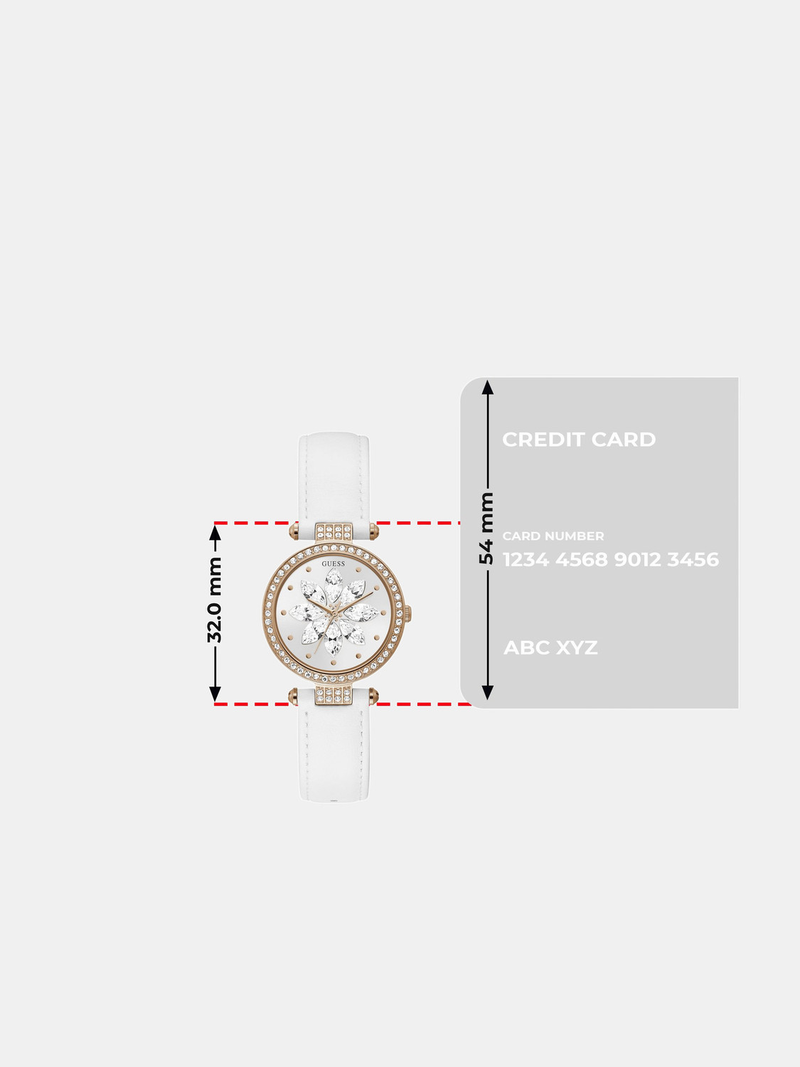 Image of GUESS Guess Analog White Dial Women's Watch GW0382L3 White Dial Analog Watch - For Women