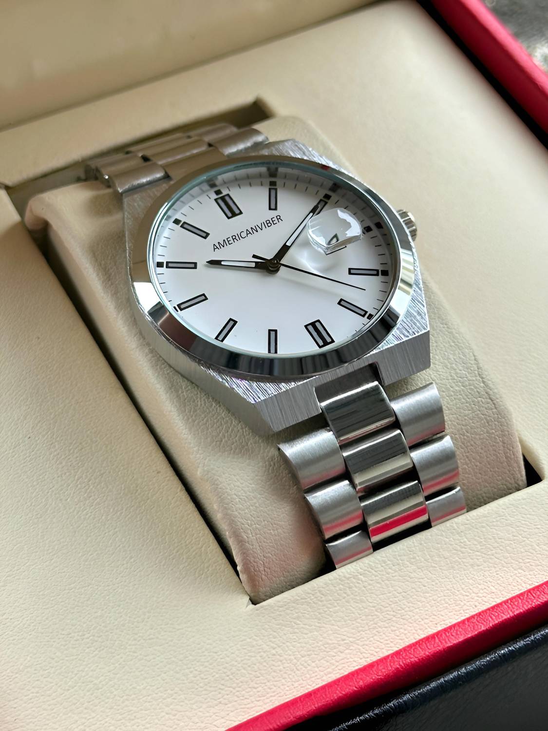 Americanviber AVM0036 Men Steel Chain Watch - Image 5