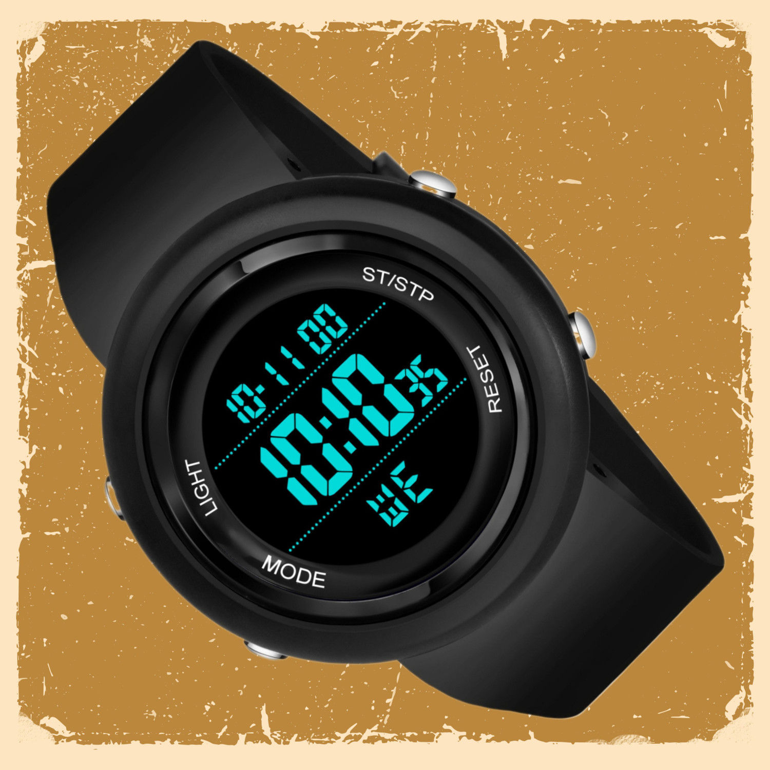 Image of HALA HL 1260 Stylish Sporty Look, Alarm, Black Strap, Multi Function Chrono Premium Watch Digital Watch - For Men