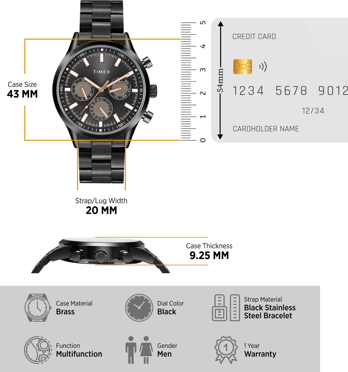 Timex TWHG03SMU22 Black Dial Analog Watch - Image 5