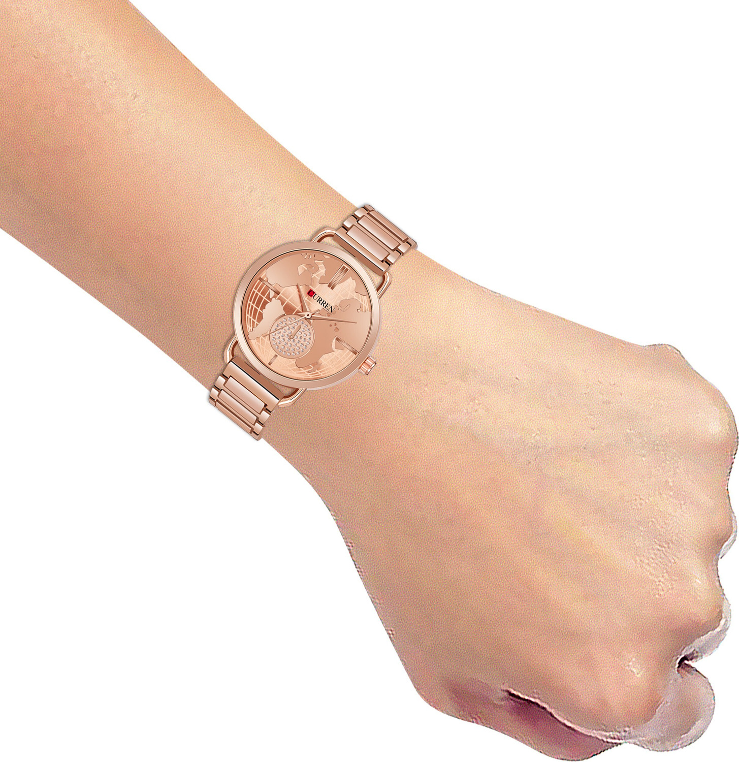 Image of Curren 3853 Fashion Casual Stainless Steel Watches Quartz Wristwatch Ladies Gifts Analog Watch - For Women
