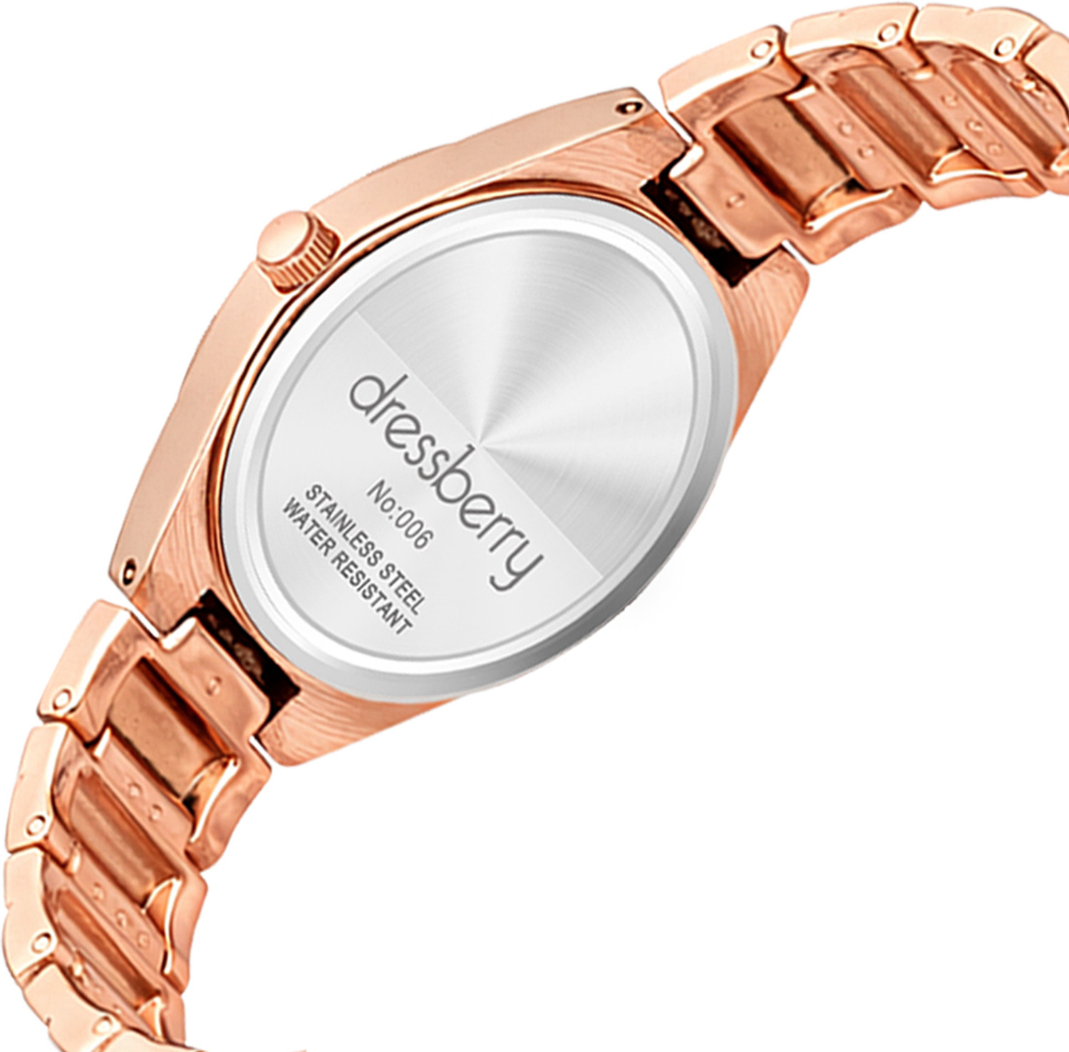Image of Dressberry Elegant Raksha Bandhan Rose Gold Watch & Bracelet Analog Watch - For Women