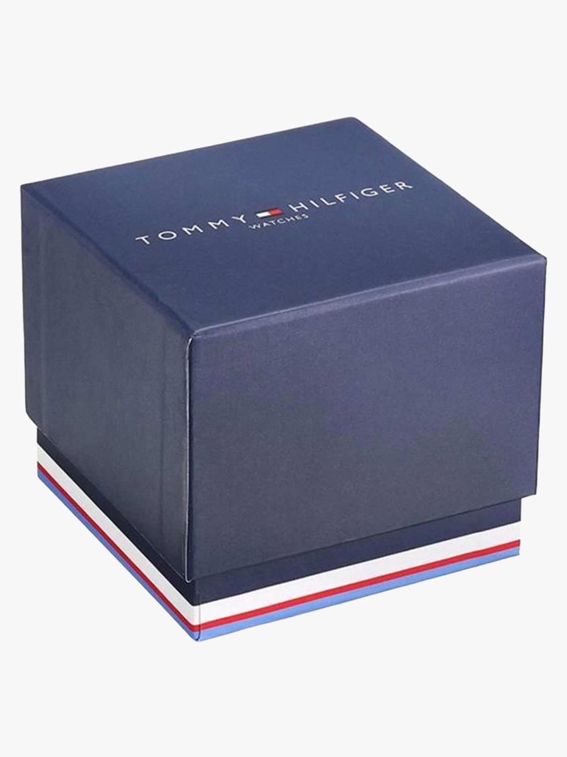 Image of TOMMY HILFIGER Blue Round Dial Leather Watch For Men Analog Watch - For Men