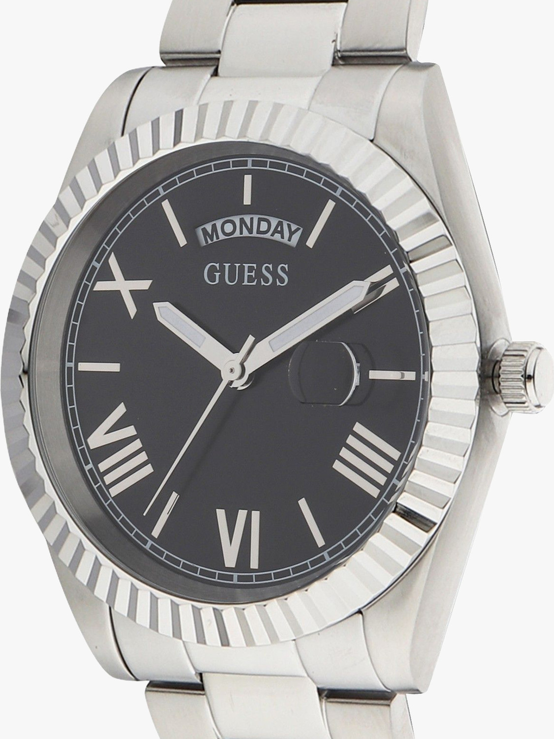 Image of GUESS Men Black-GW0265G1 Black Dial Analog Watch - For Men