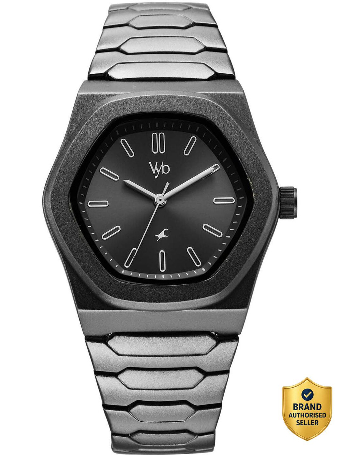 Image of Fastrack Fastrack Vyb Limitless Fastrack Vyb Limitless Quartz Gun Dial Gun Alloy Strap Analog Watch - For Men
