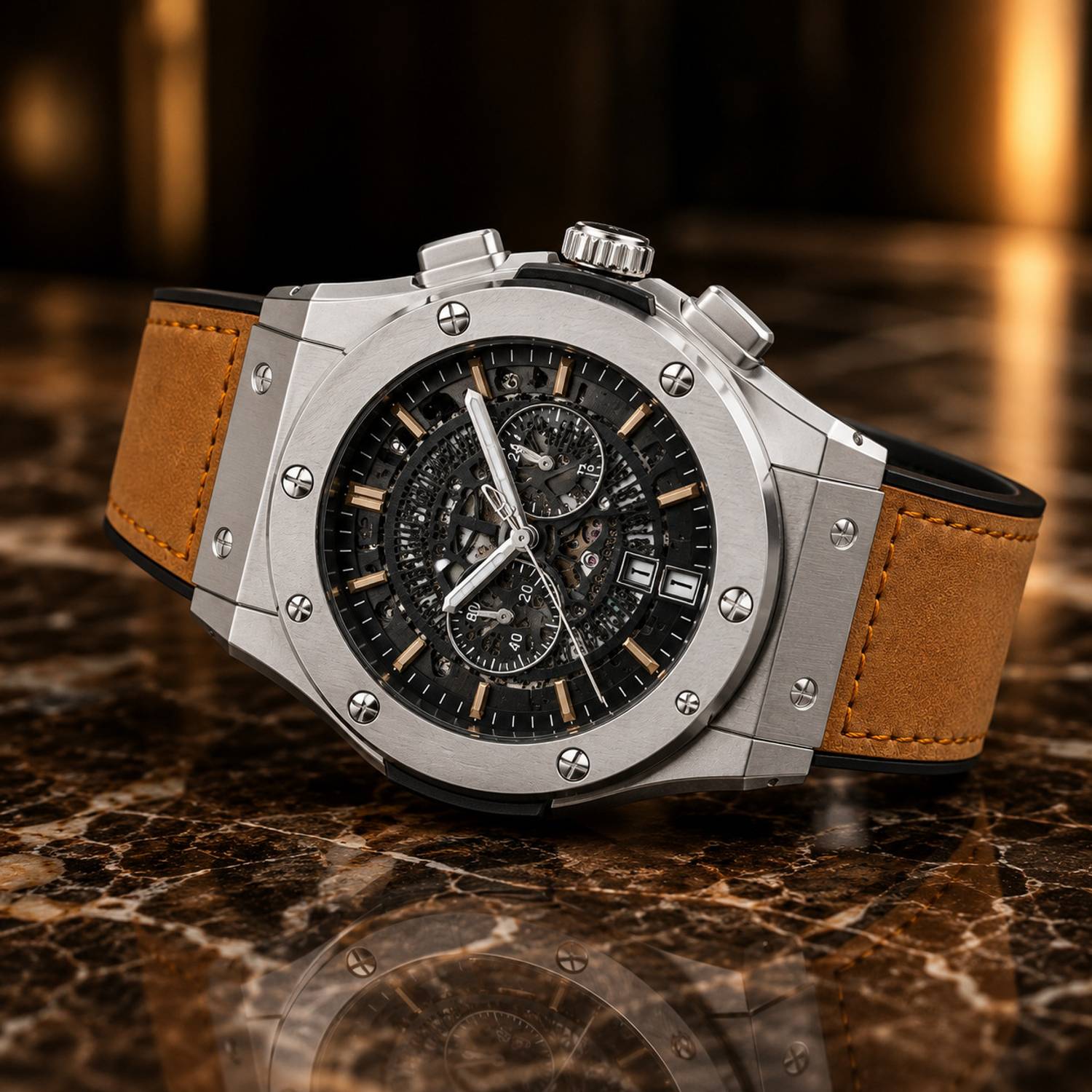 Italigs Skeleton Chronograph Analog Watch for Men - Image 4