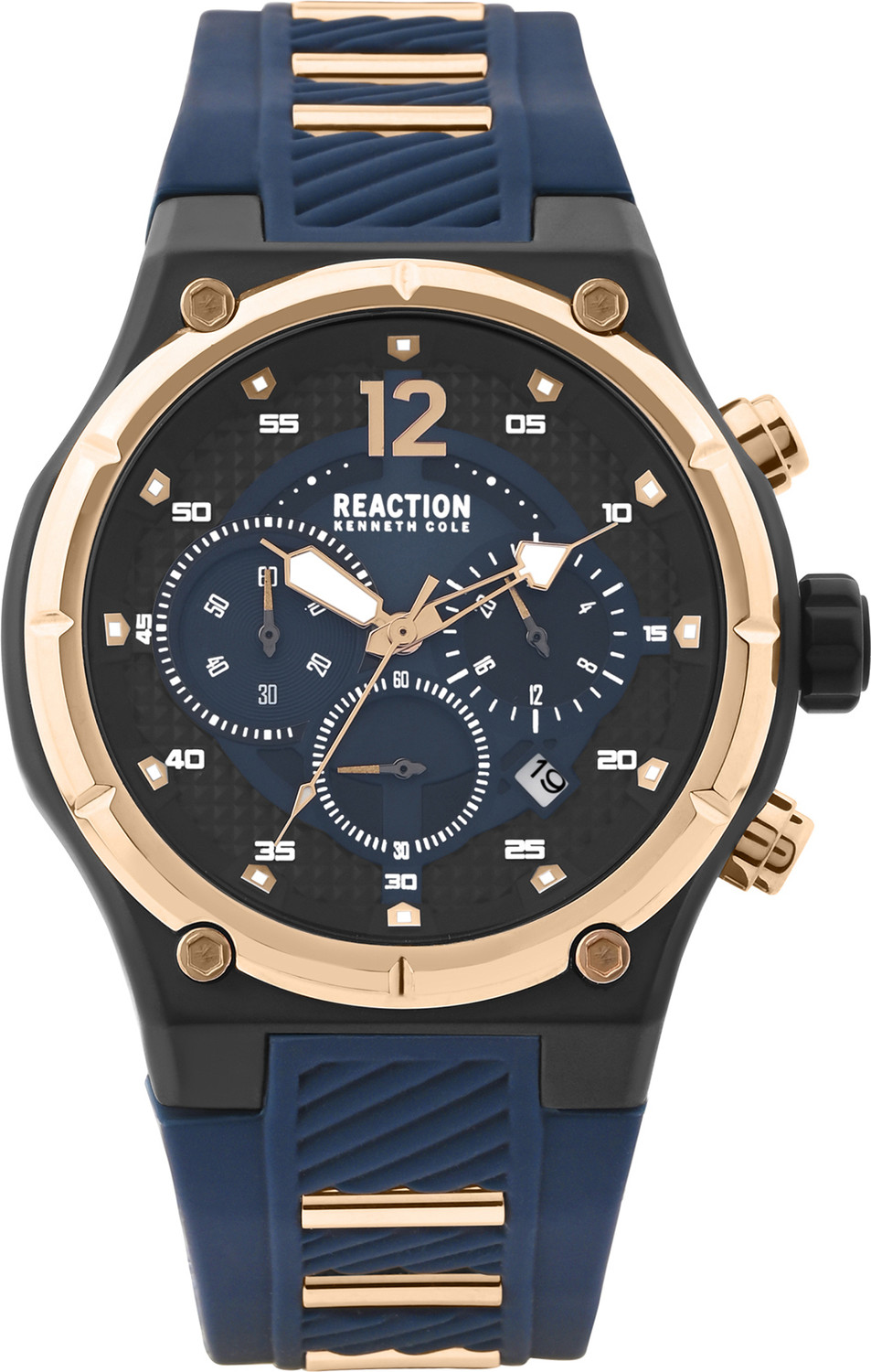Image of Kenneth Cole Reaction Chronograph Blue Dial Watch For Men's Analog Watch - For Men