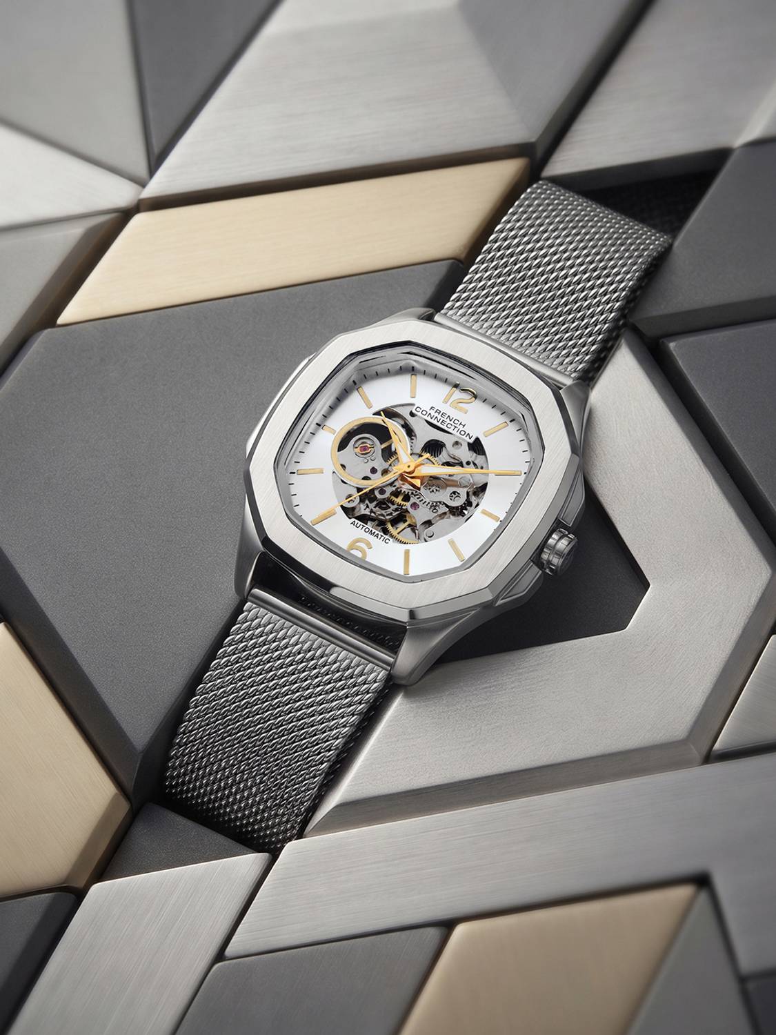 French Connection FCA39SM Silver Automatic Watch - Men - Image 2