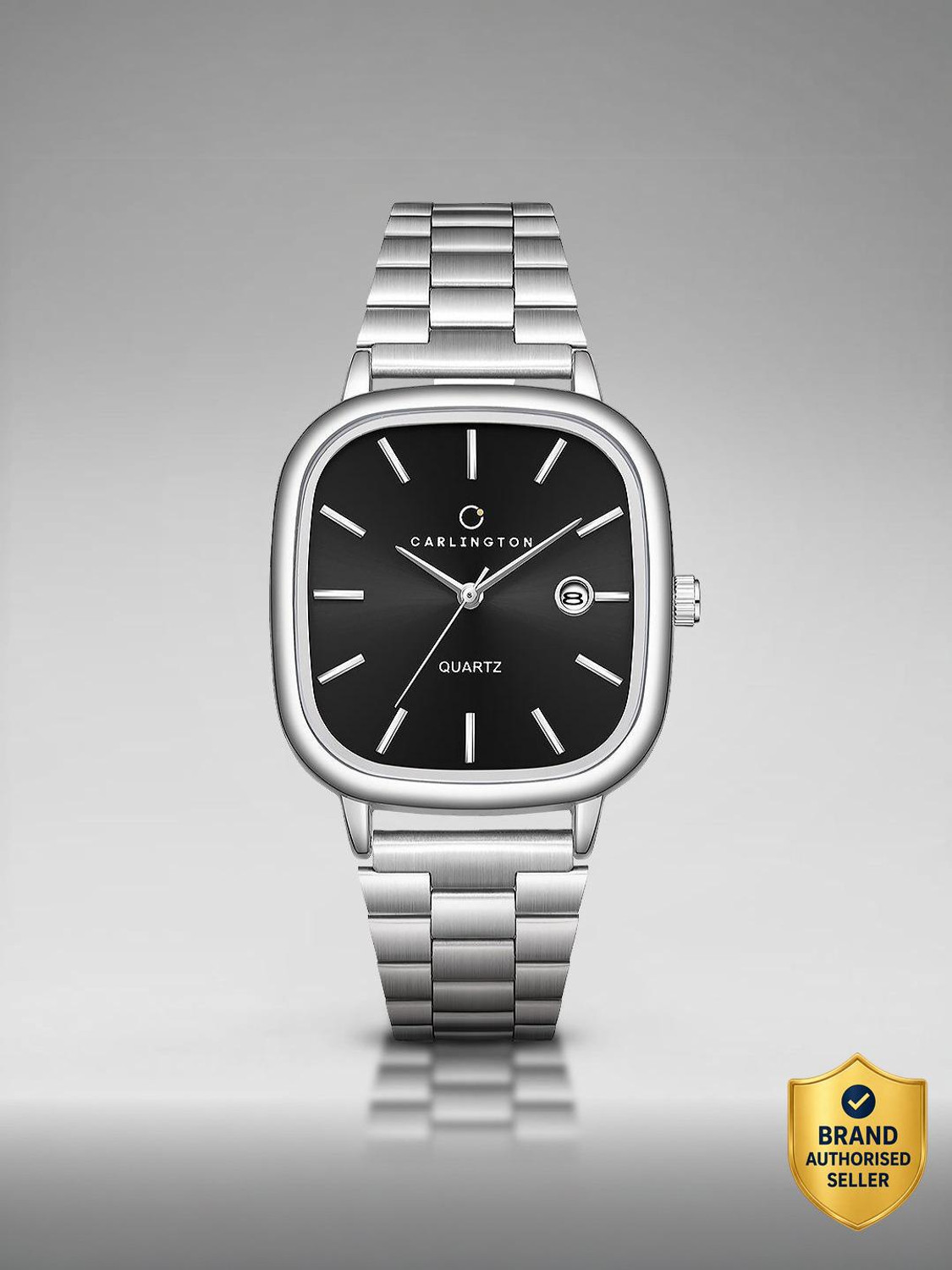 Image of Carlington CT 5010 Steel Black Carlington Classic Series Premium Gents Wrist Watches Analog Watch - For Men