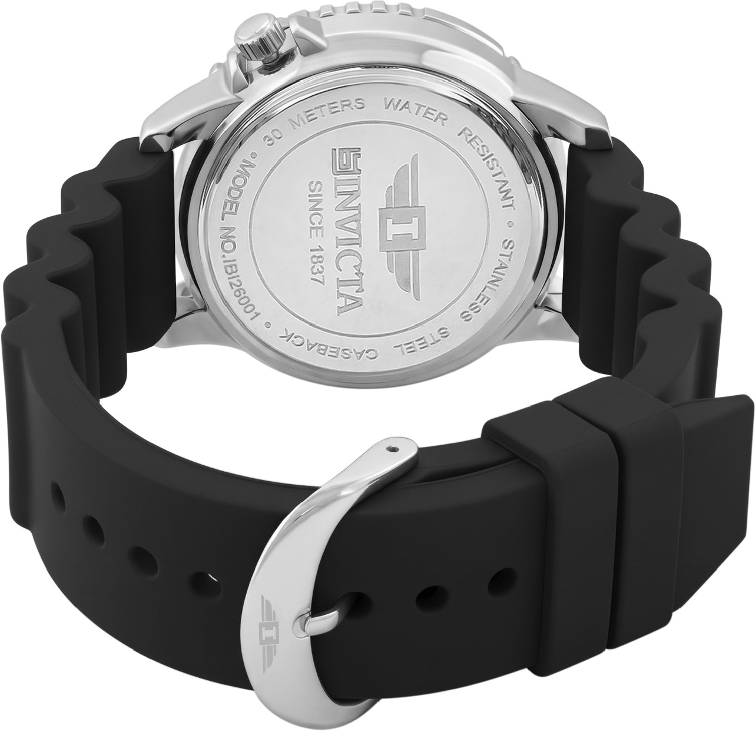 Image of INVICTA I-By Invicta Quartz Black Dial Analog Watch - For Men IBI26001