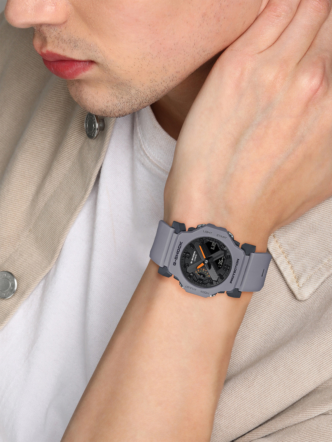 Image of CASIO GA-2300-8ADR G-SHOCK Analog-Digital Watch - For Men