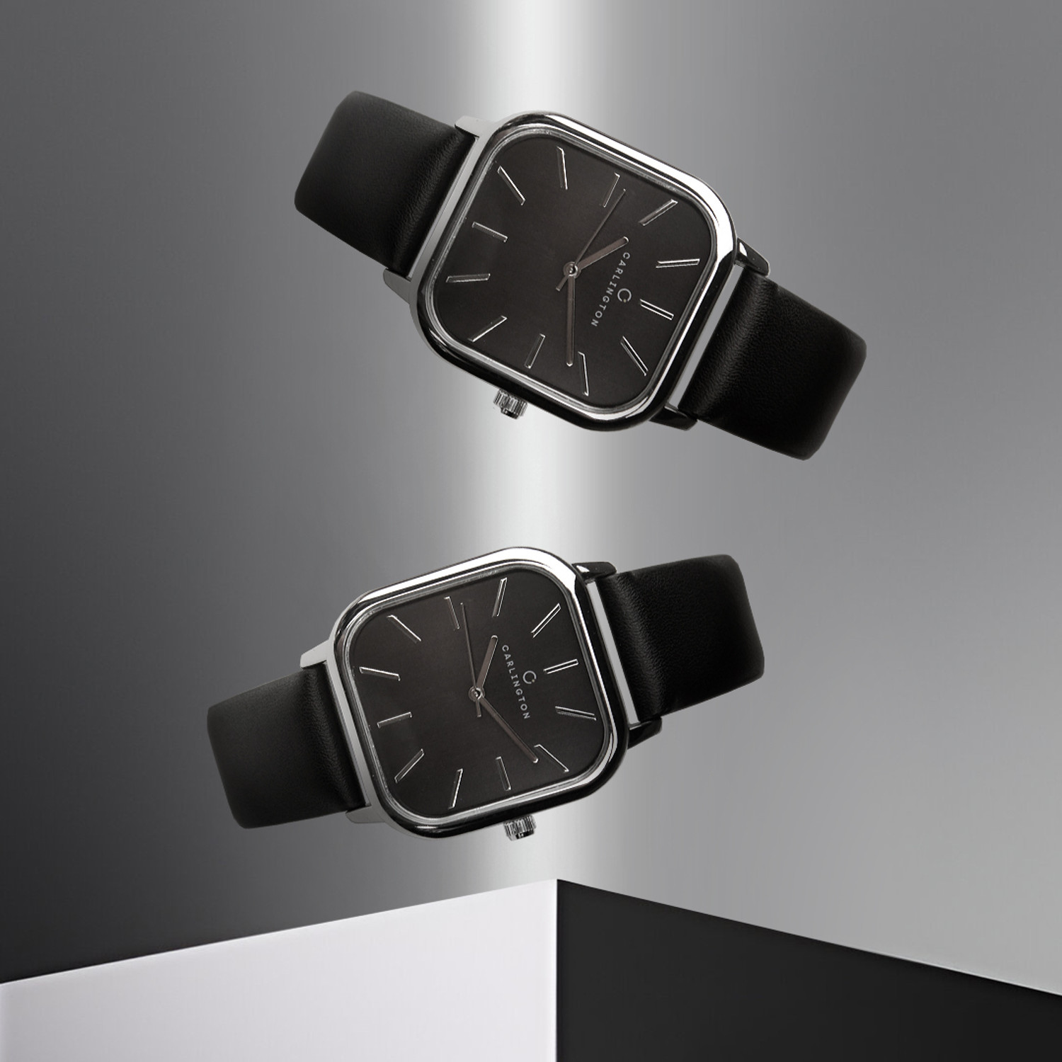 Image of Carlington 1078 Black Aristocrat Series Premium Gents Wrist Watches Analog Watch - For Men