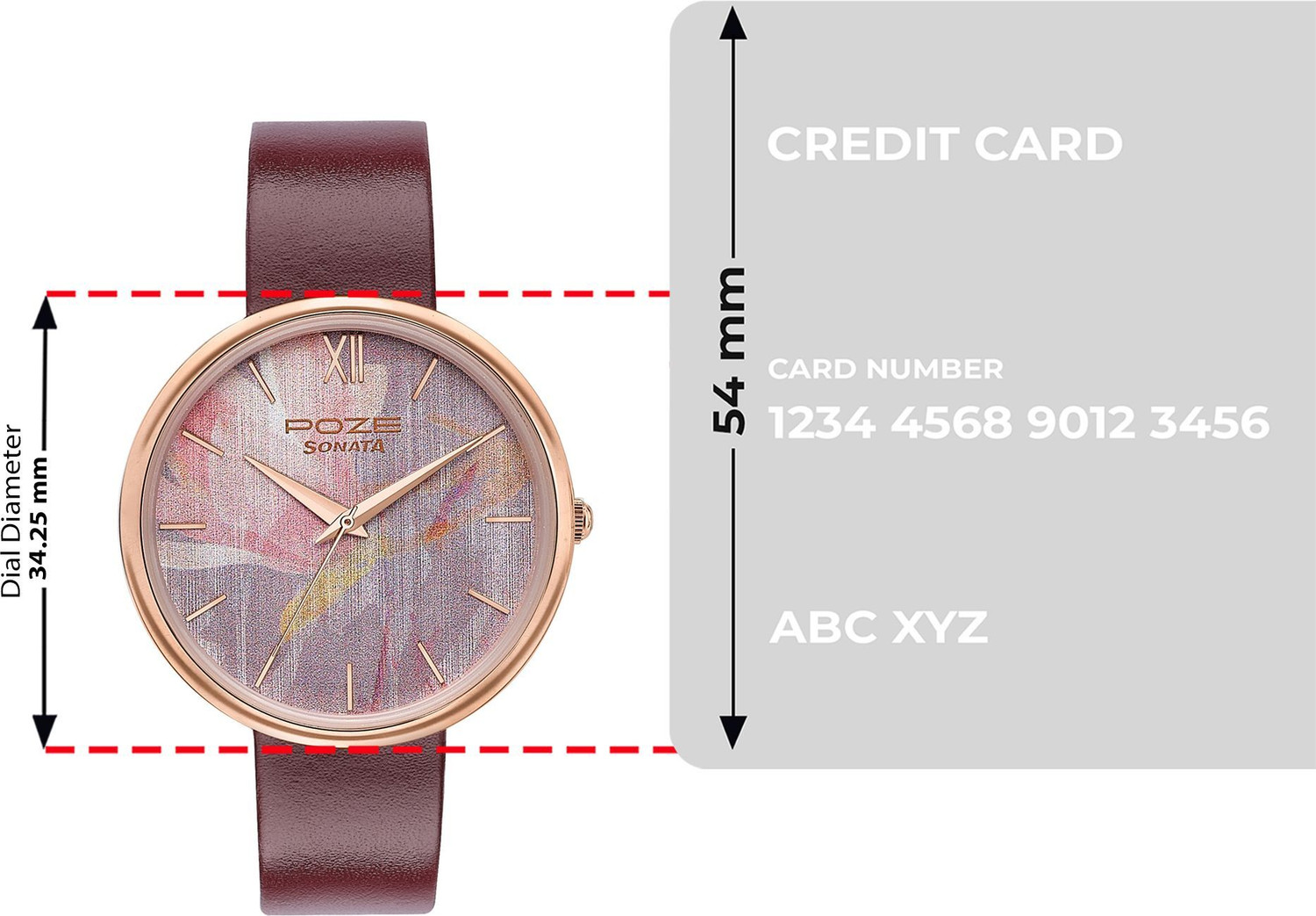 Image of SONATA Poze Poze Bright Treasures Quartz Pink Round Dial Women's Watch / Analog Watch - For Women