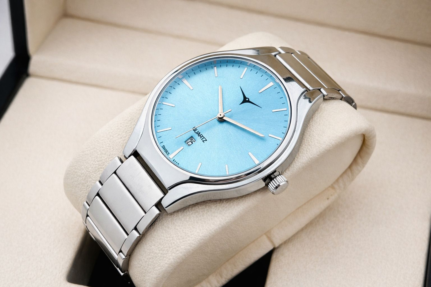 Image of TERIZLA NSM-044 Sunray Silver Dial with Date Display, Premium Quartz Analog watch for Boys Analog Watch - For Men