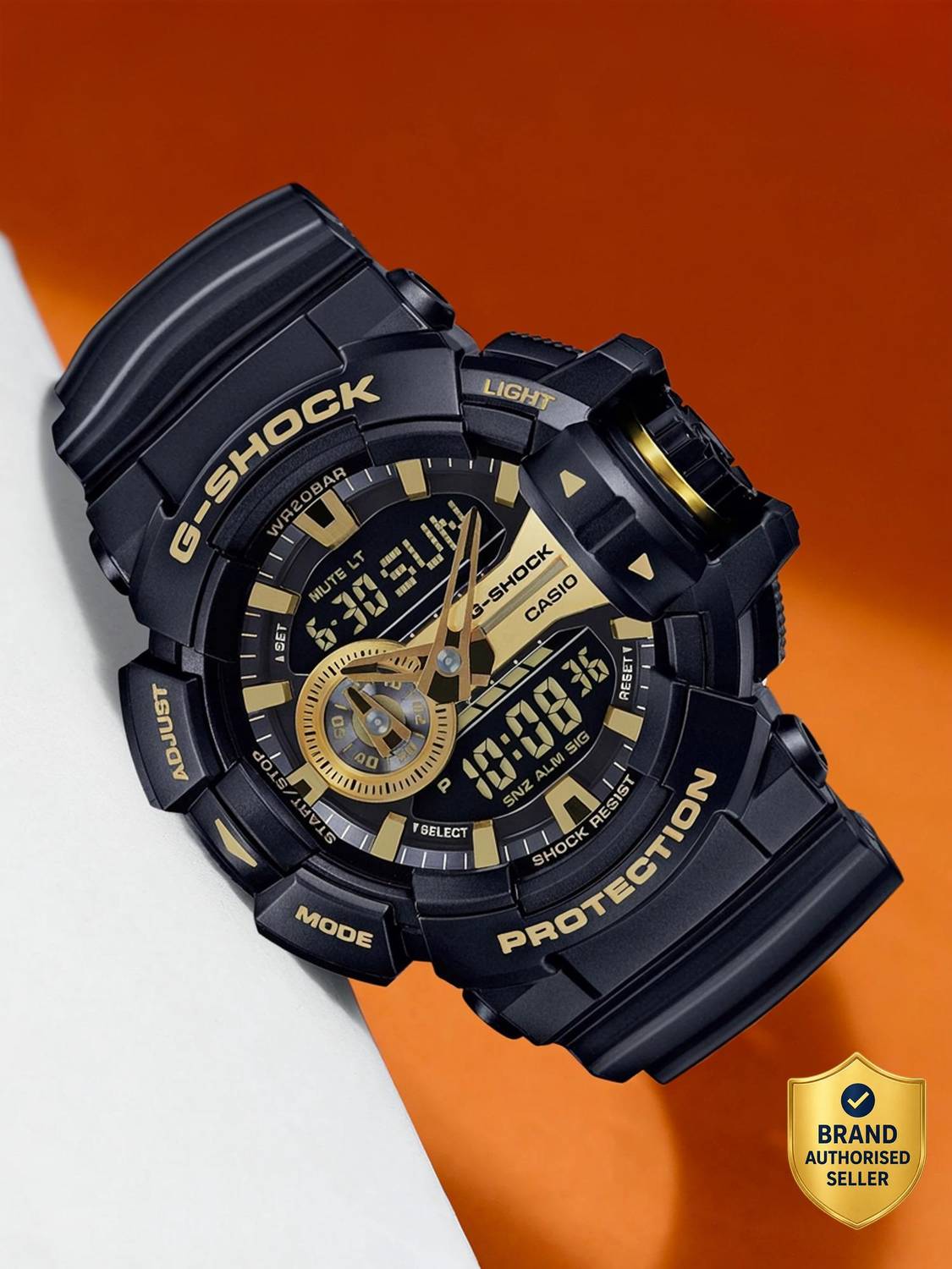 CASIO GA-400GB-1A9DR G-SHOCK GA-400GB-1A9DR Black-Gold Dial Resin