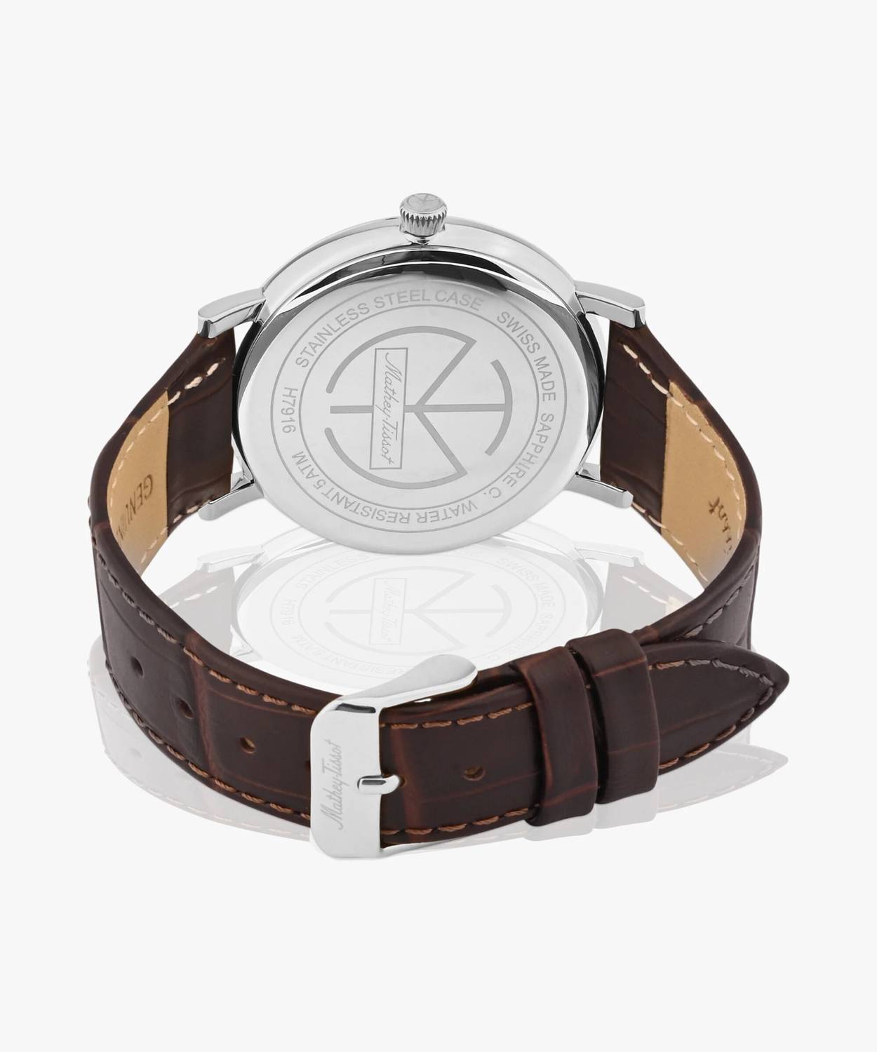 Mathey-Tissot Silver Dial Classic Analog Watch - Men - Image 3