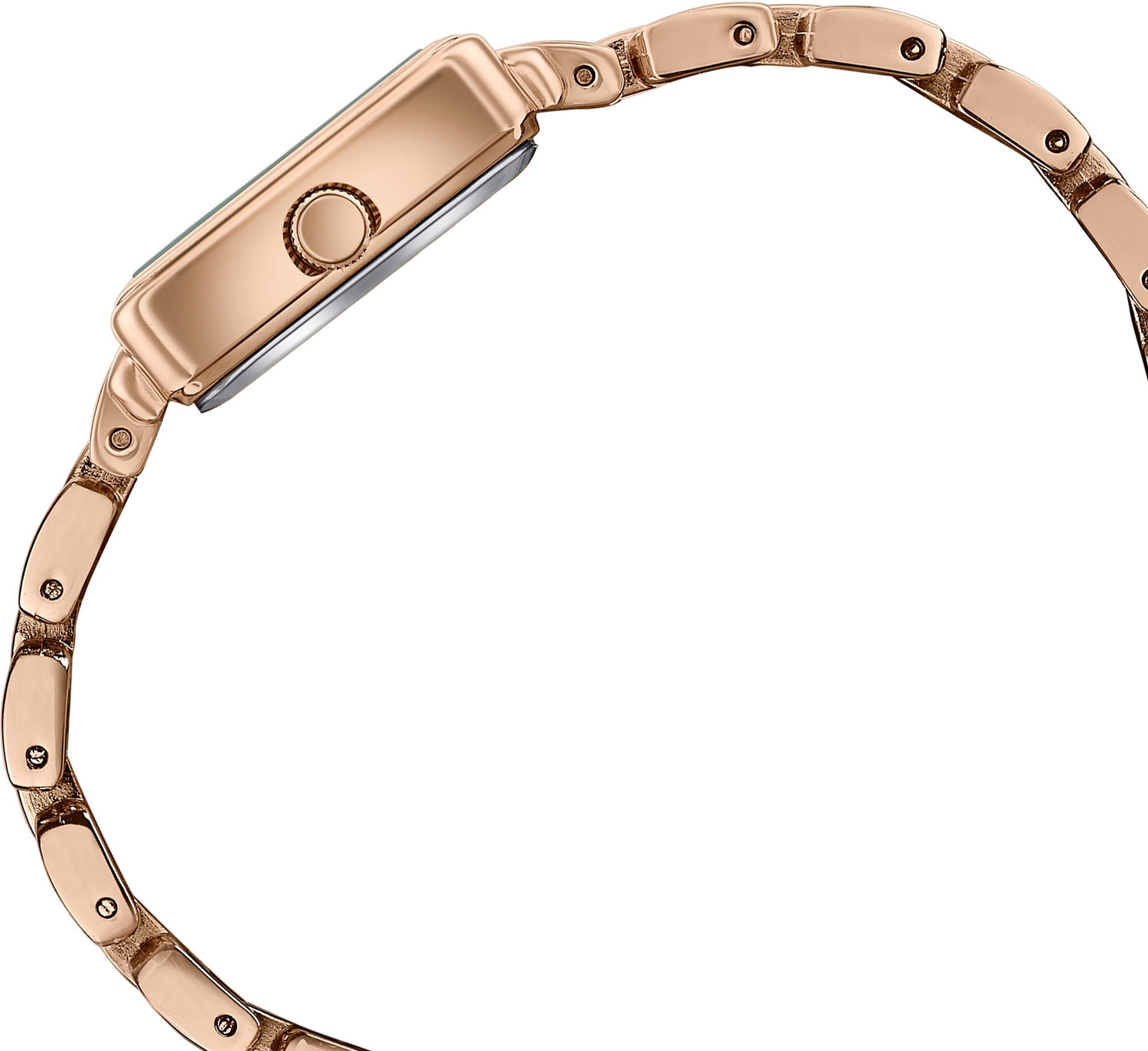Image of SONATA Poze 8 Sonata Poze 8 Quartz MOP Brown Dial IP Rose Gold Solid link Strap Analog Watch - For Women