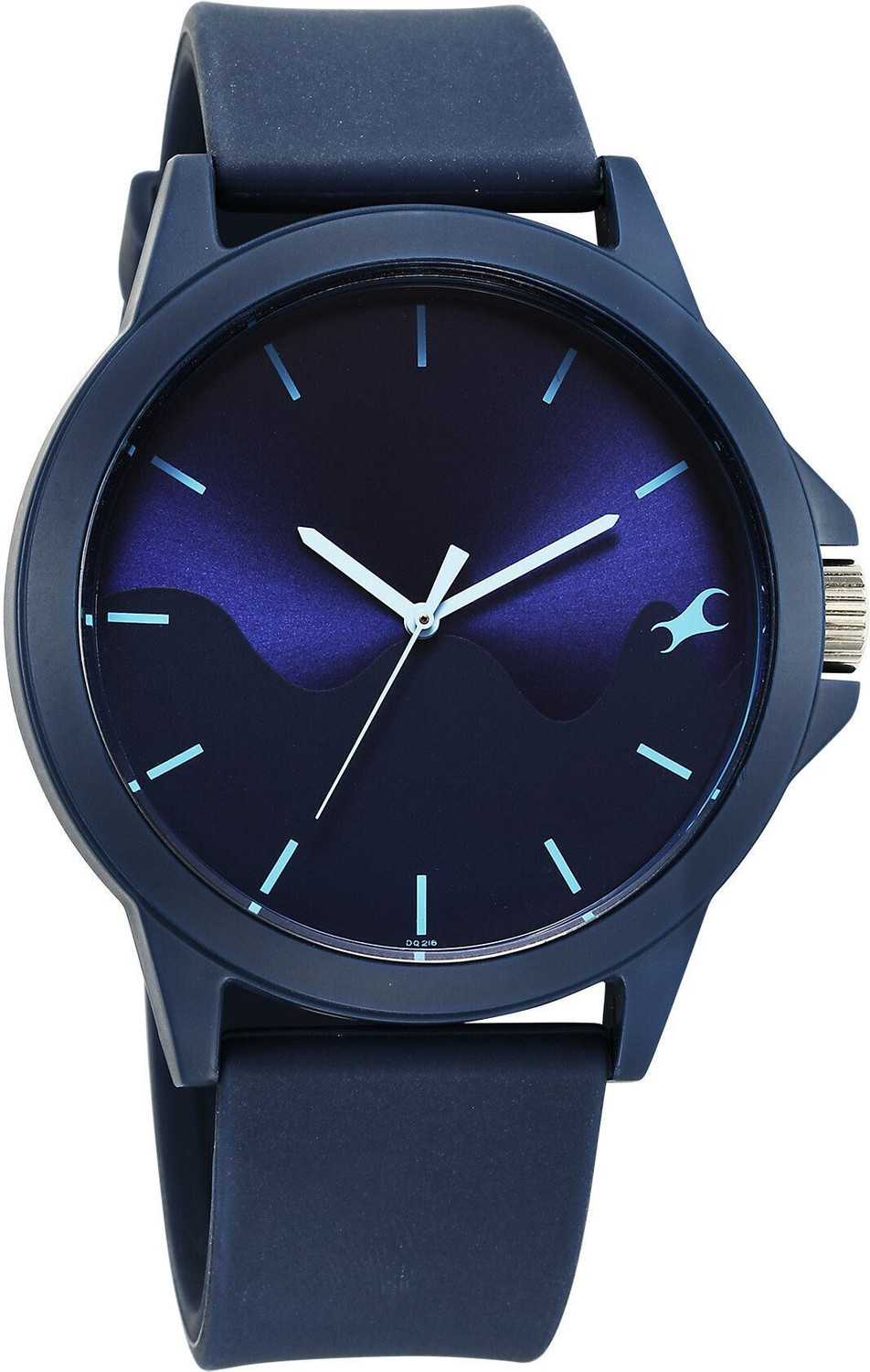 Image of Fastrack Fastrack Tees Midnight Blue Dial Blue Silicone Strap Analog Watch - For Men & Women