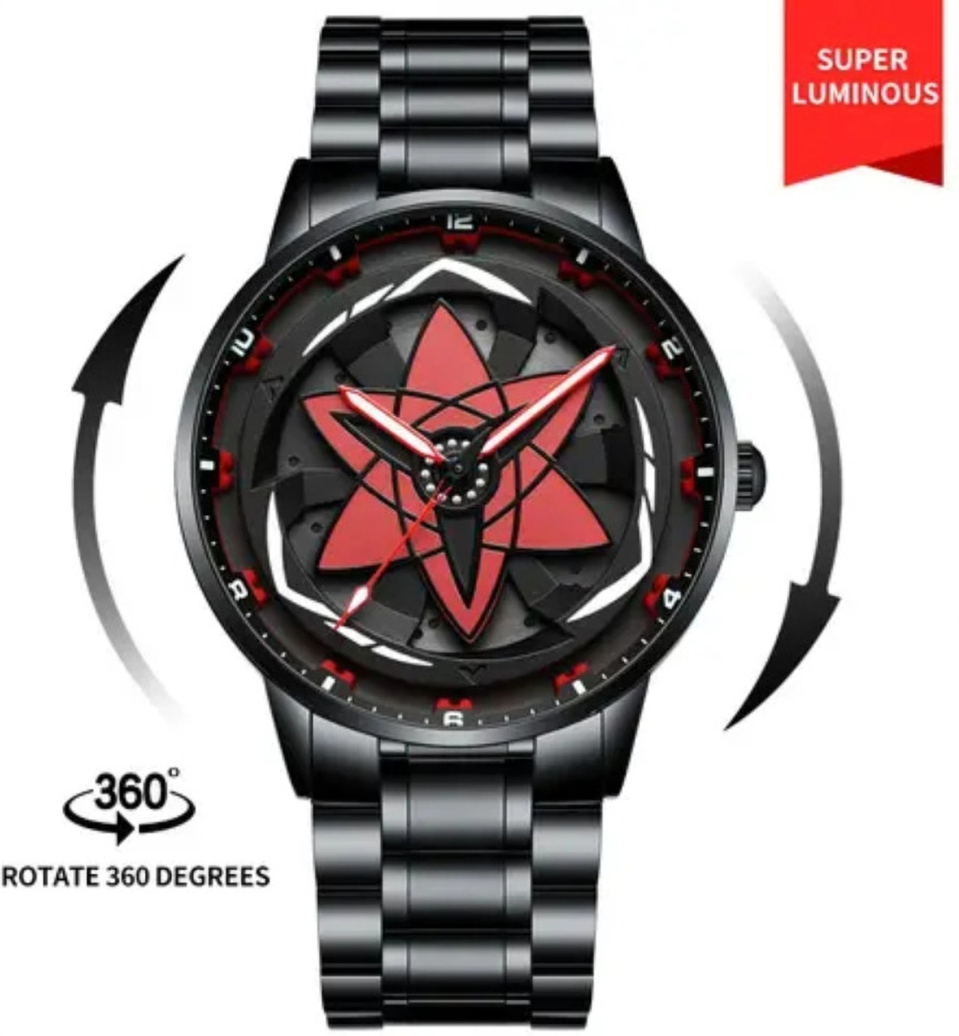 Image of INSHASALE TENDING WATCH 3D Rotating Wheel Hub Watch Analog Watch - For Men & Women