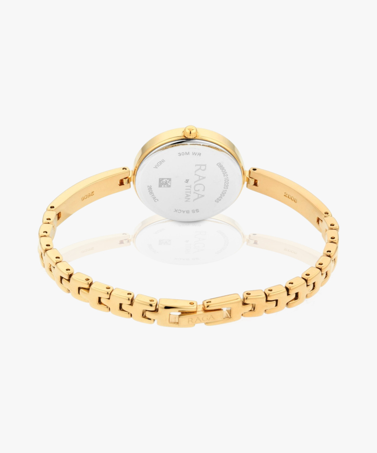 Image of Titan Raga Viva Champagne Dial Gold Metal Strap Analog Watch - For Women TH1780887 /D,NT2606YM06,NU2606YM06